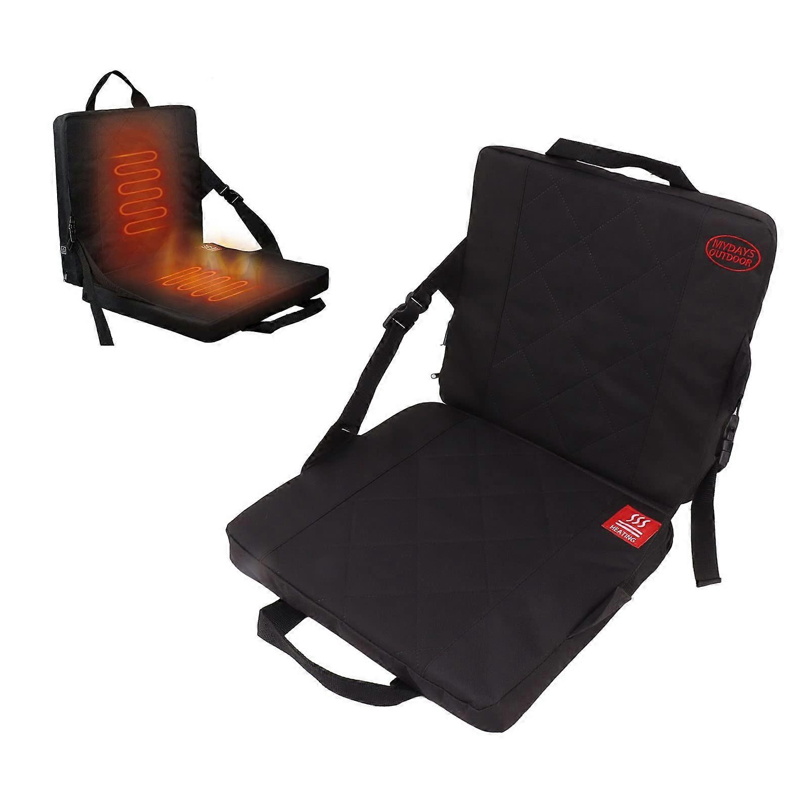 , Foldable, Heated Seat Cushion, USB Powered, Memory Foam for Winter, Outdoor