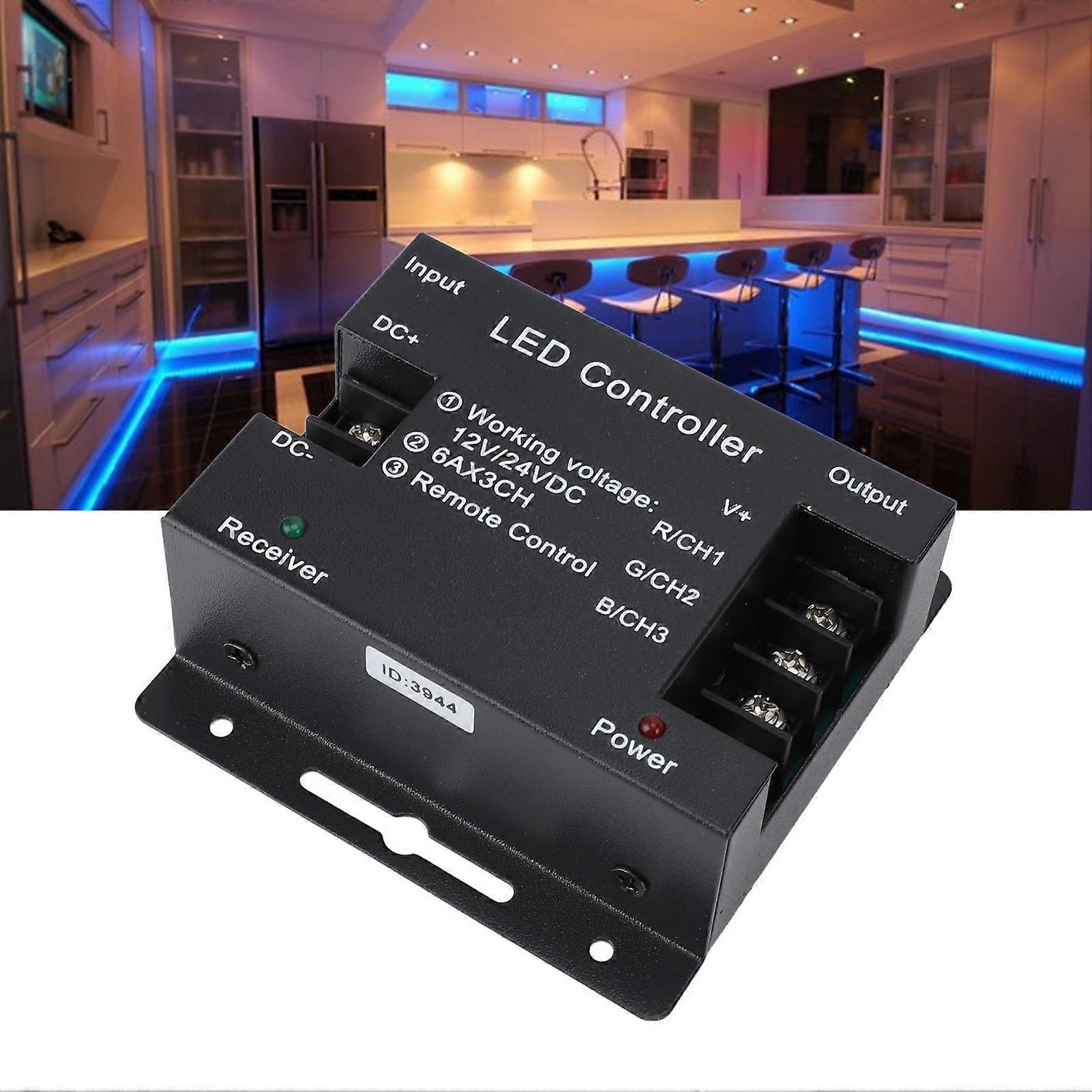 LED Lights Controller RF 28 Keys RGB Remote Controller with LED Light Strip Dimmer Iron Housing Memory Function 