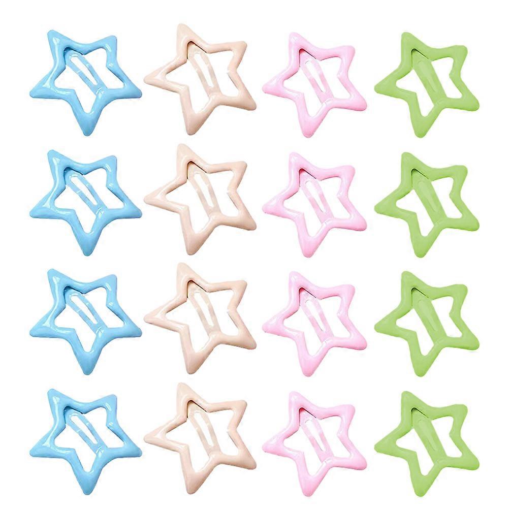 a refined and professional product description based on your input:
**30pcs Star Hair Clips Multi Colored Cute Barrettes for Daily Wear, Parties