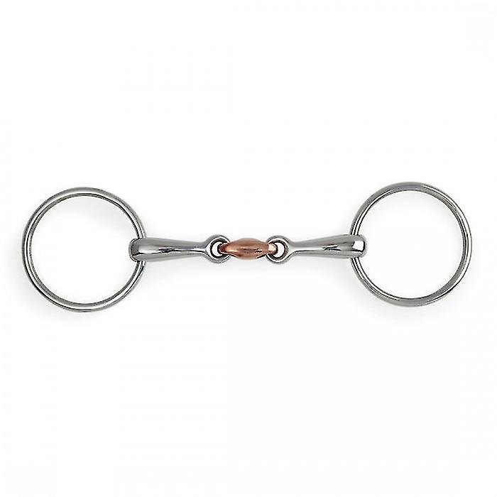 Shires Copper Lozenge Horse Loose Ring Snaffle Bit