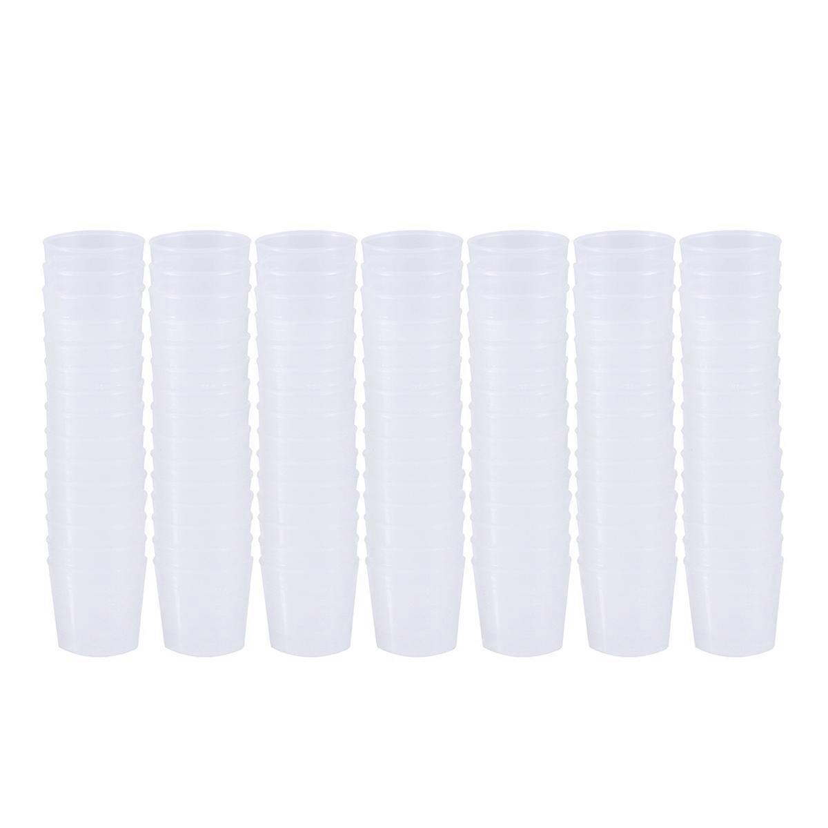 Clear Plastic Measuring Cups, Featuring Sturdy Build and Precise Measurement Marks