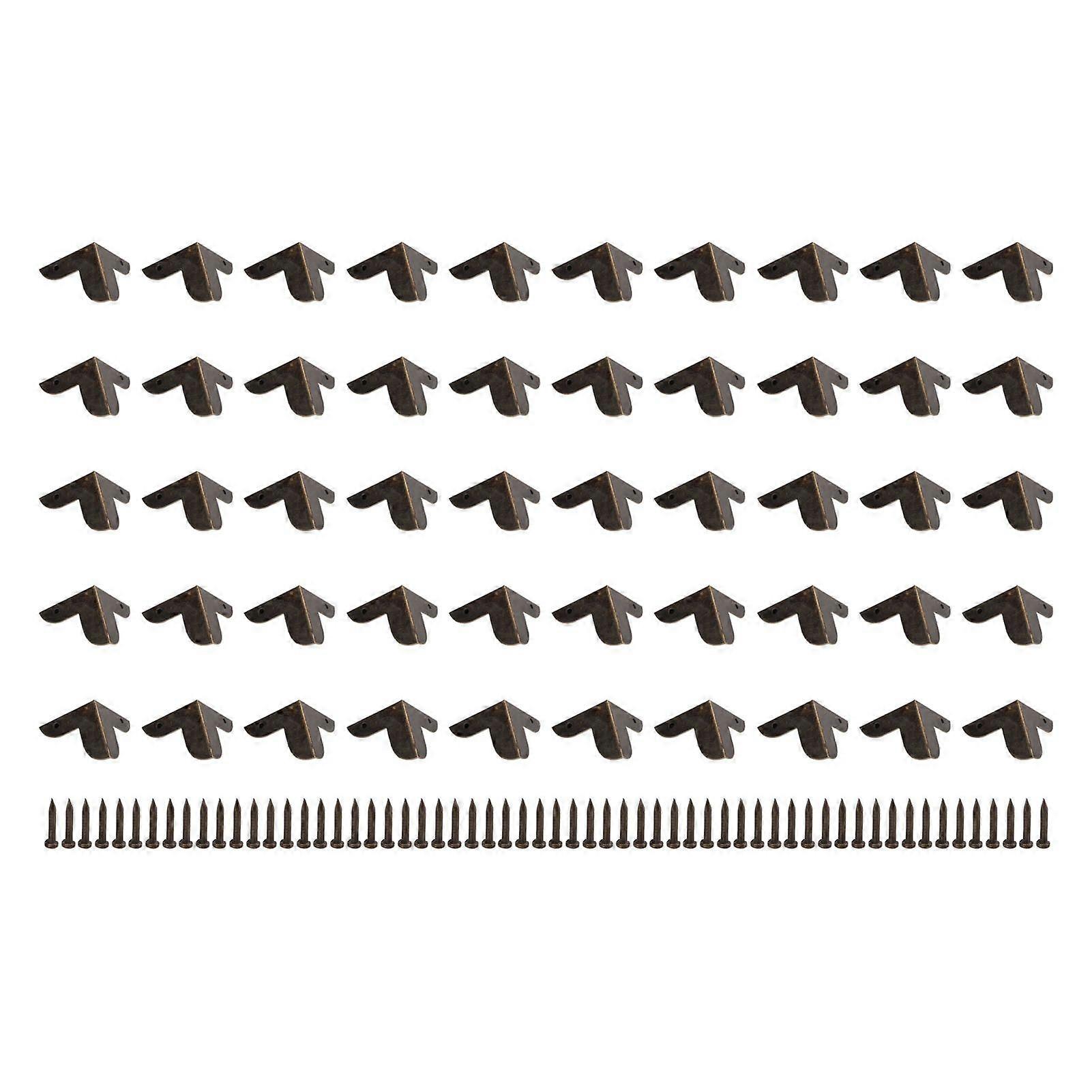 2025 Latest Model  50Pcs Corner Protectors Triangular Vintage Retro Style