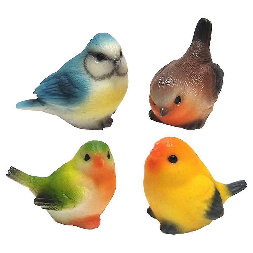 Resin Bird Statues, Designed for Playful Garden and Room Accents
