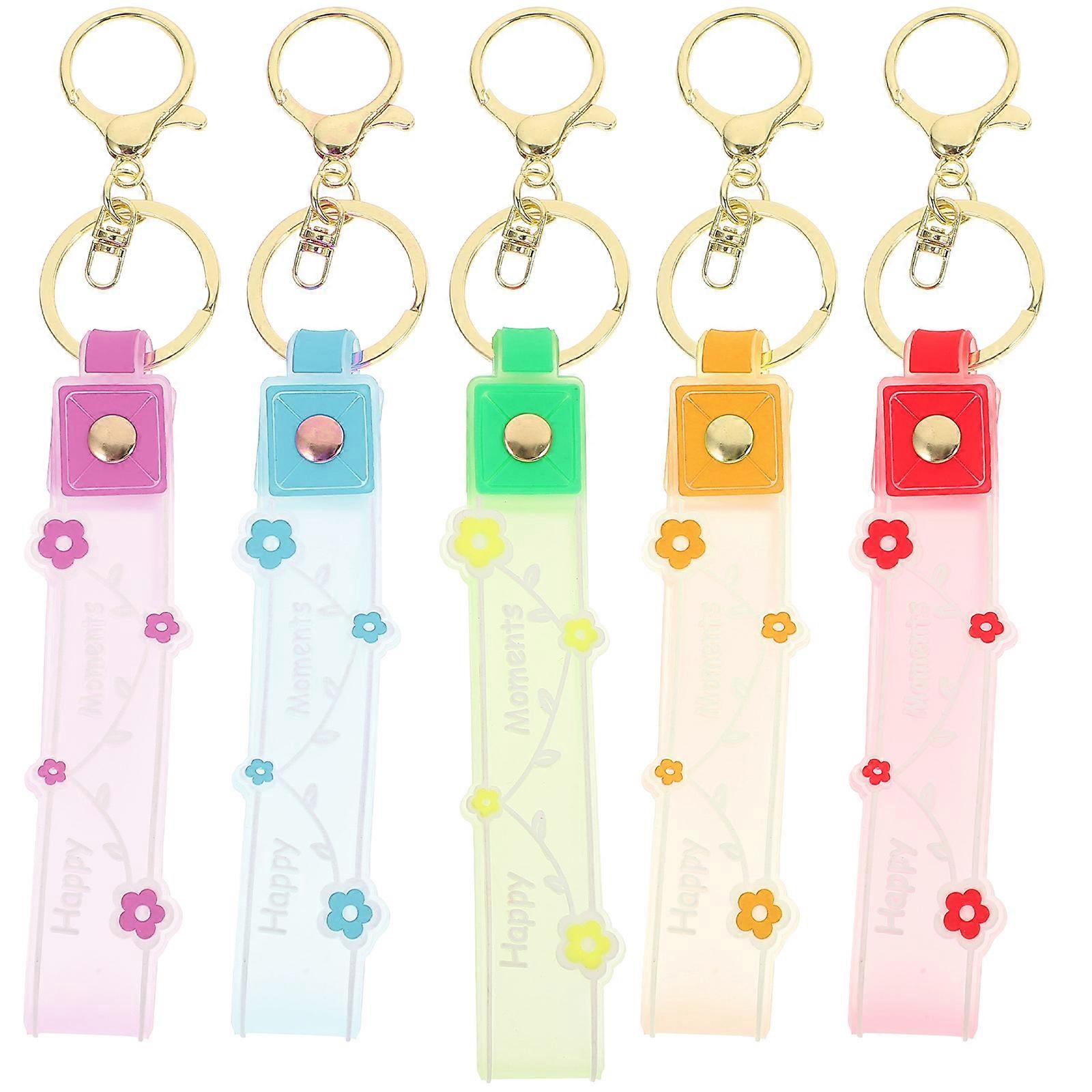 Elastic Bracelet Keychain Green Wristbands Party Ornaments Men 5Pcs