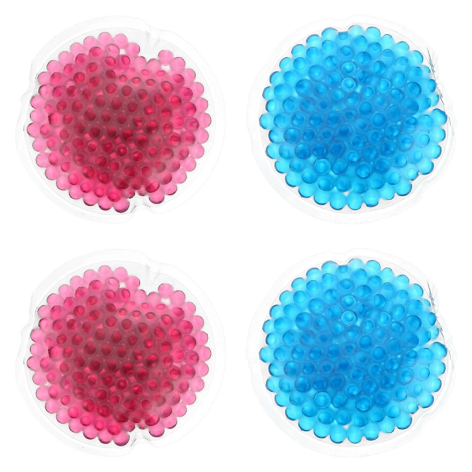 Ice Packs for Face Small Round Ice Pack for Headache Relief Kit All Ages 4Pcs