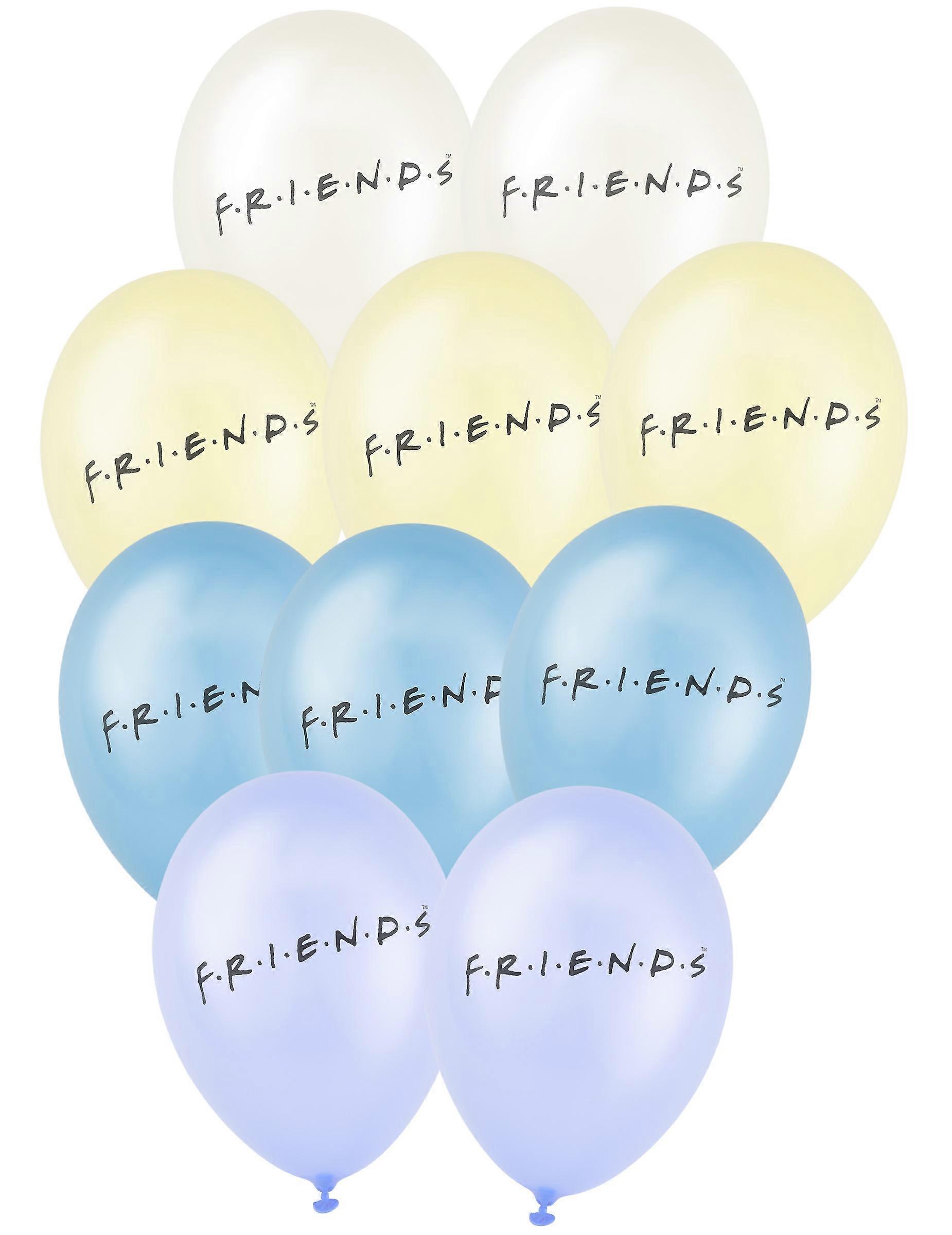 10 Friends latex balloons 25x32cm