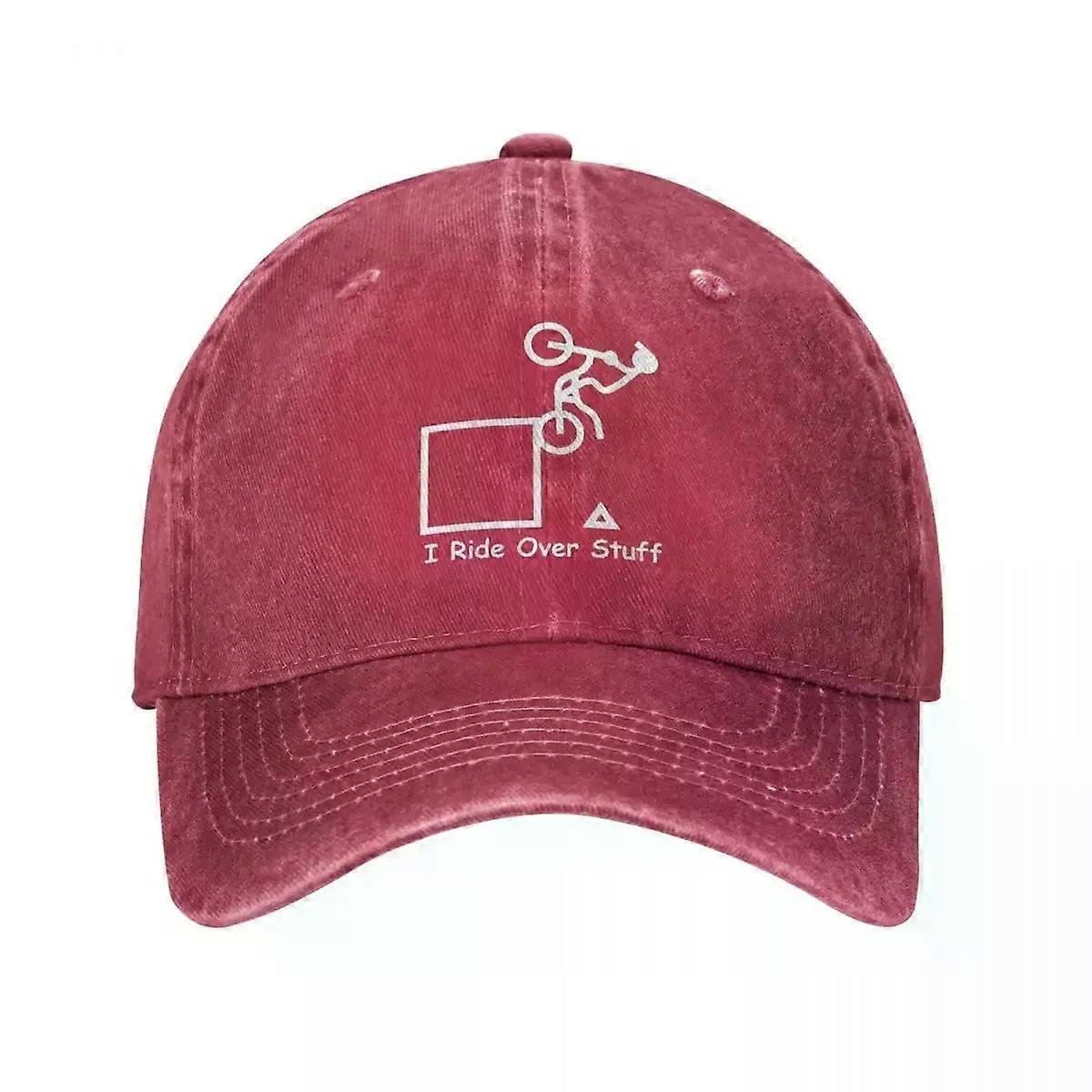 Vintage GasGas I Ride Over Stuff Refined Baseball Cap Unisex Style Distressed Denim Sun Cap Outdoor Activities Caps Hat