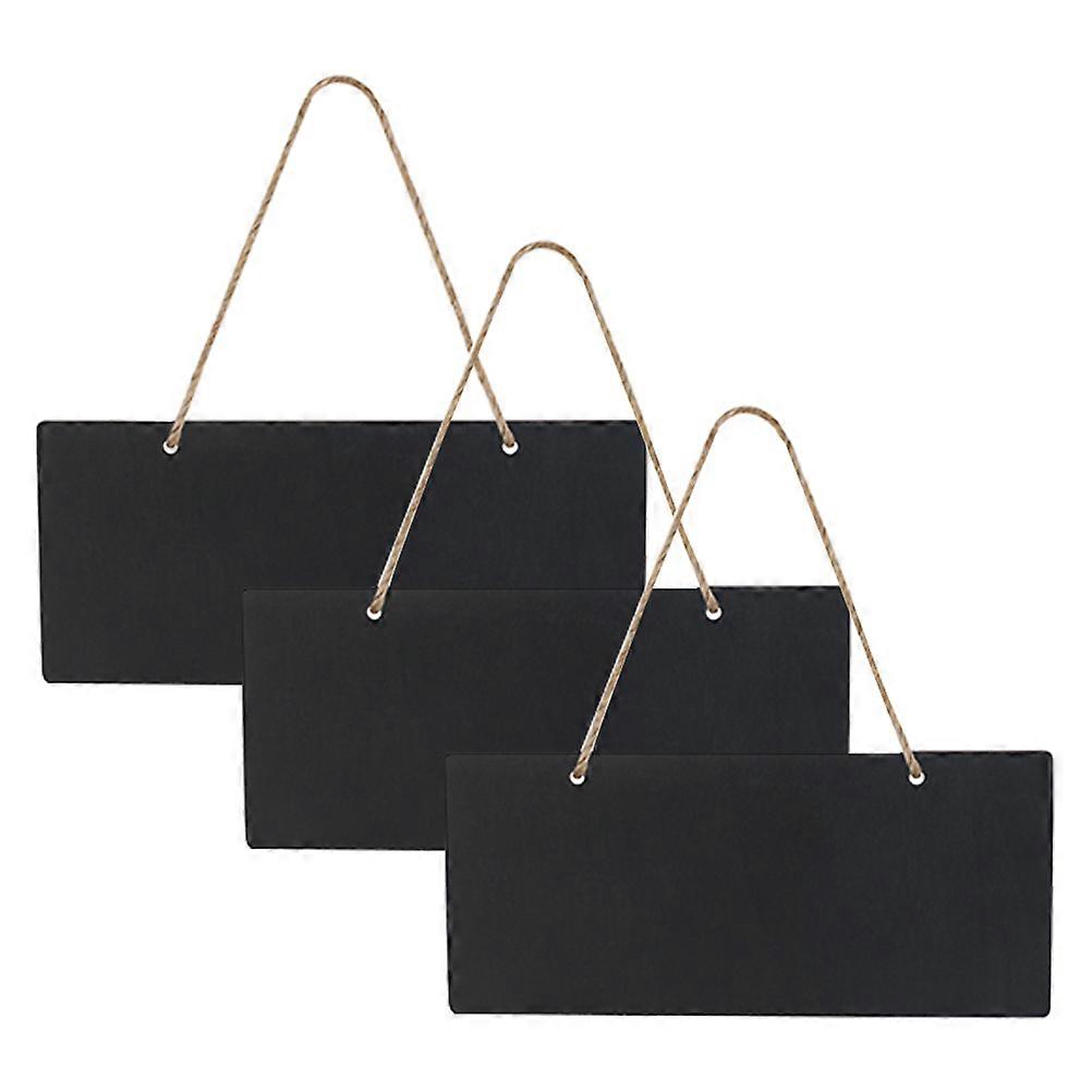 Reminder Board Wood Tags Small Chalkboard Sign For Home Office Portable Hanging Design 7.1 3.1 0.1in Information Display 1 Set