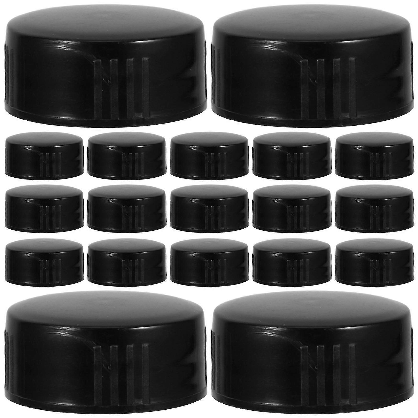 Replacement Lid For Oils Aromatherapy Jar Lids White 1.10X1.10X0.47in Plastic 24Pack Secure Seal