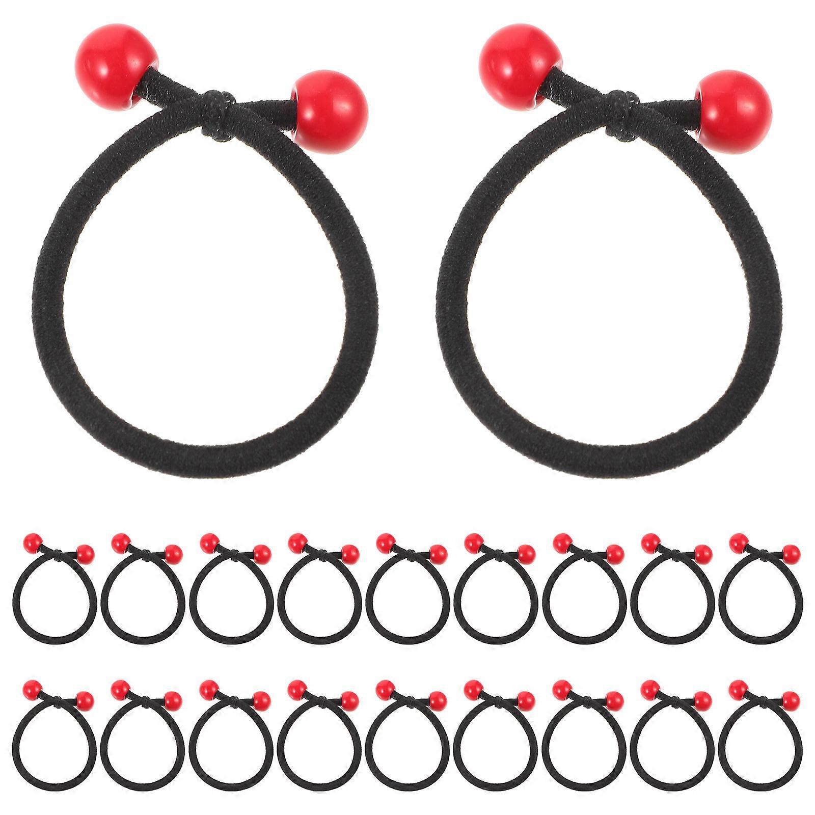 Élastiques à cheveux colorés pour filles, 20 petits chouchous pour queue de cheval