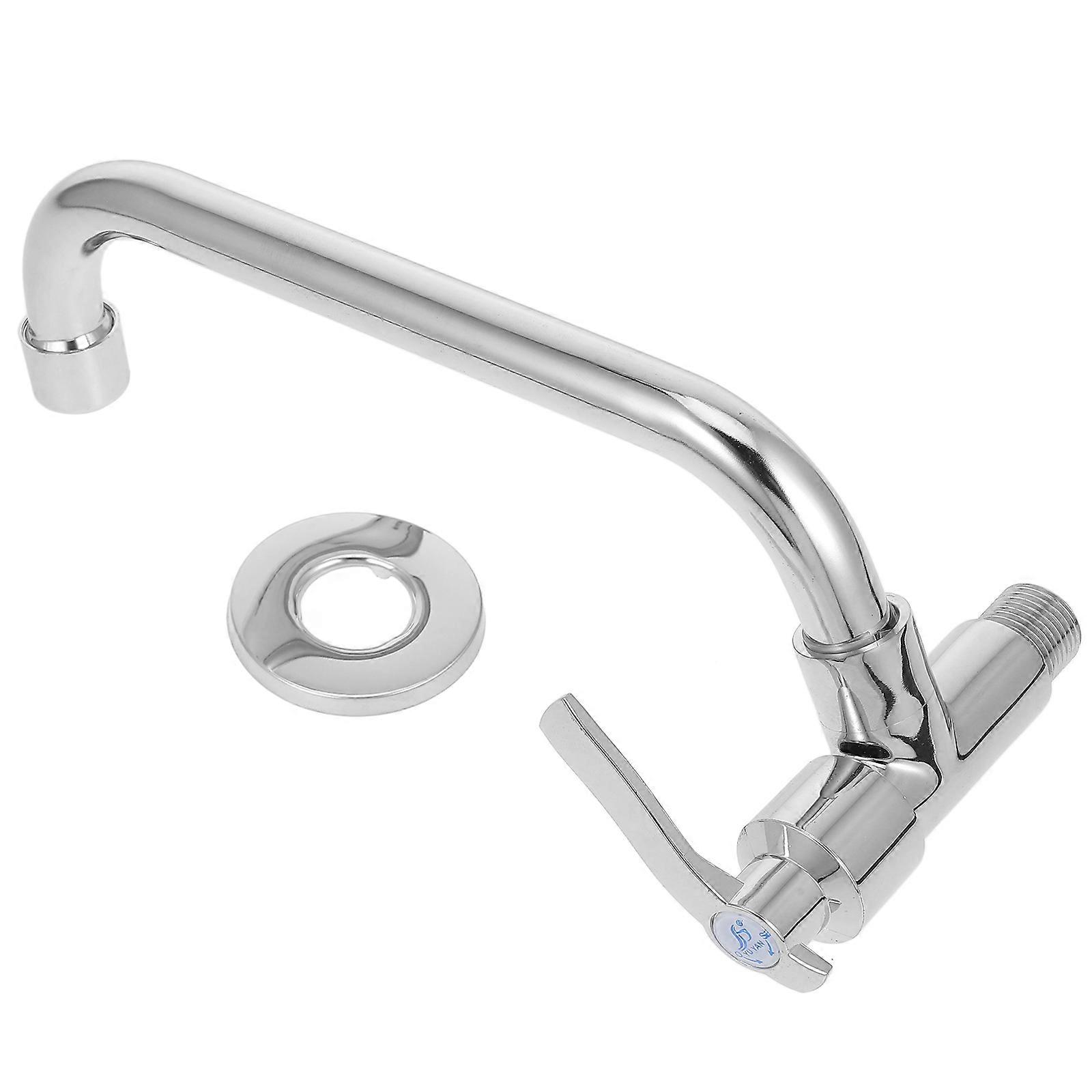 Kitchen Taps Copper Material Single Handle For Wall Sink European Modern Style Durable Easy to Clean 1Pcs