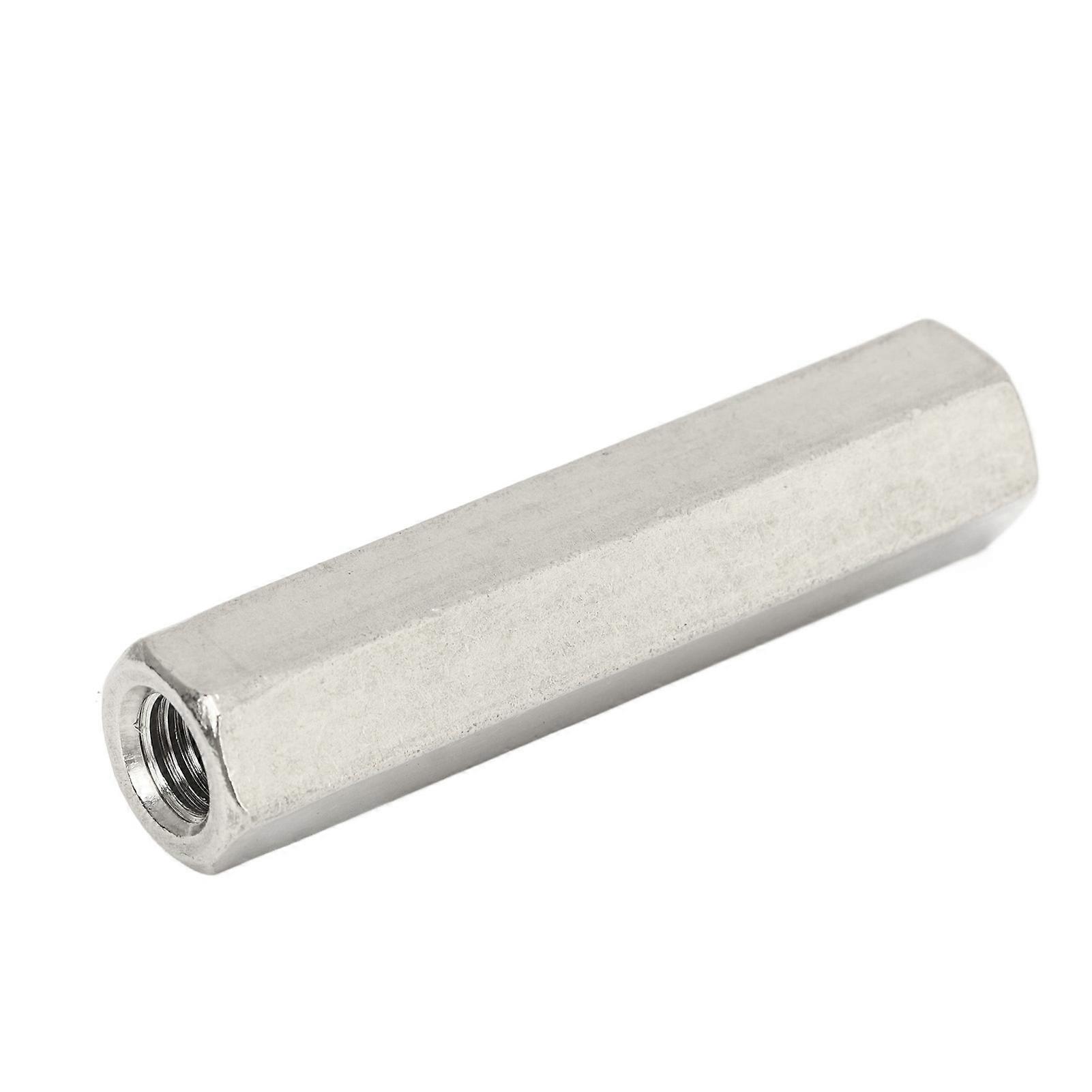5pcs M8 Silver Hex Coupling Nuts Stainless Steel Safe and Practical for Industrial Machinery