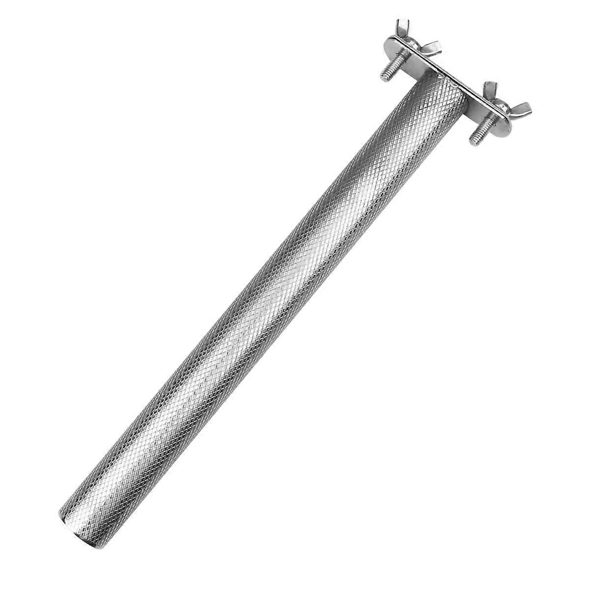 Stainless Steel Parrot Claw Grind Stick Durable Arenaceous Molar Bar for Cockatiels, Parakeets, Lovebirds, and Small Birds – Chew Cage Accessory Perch