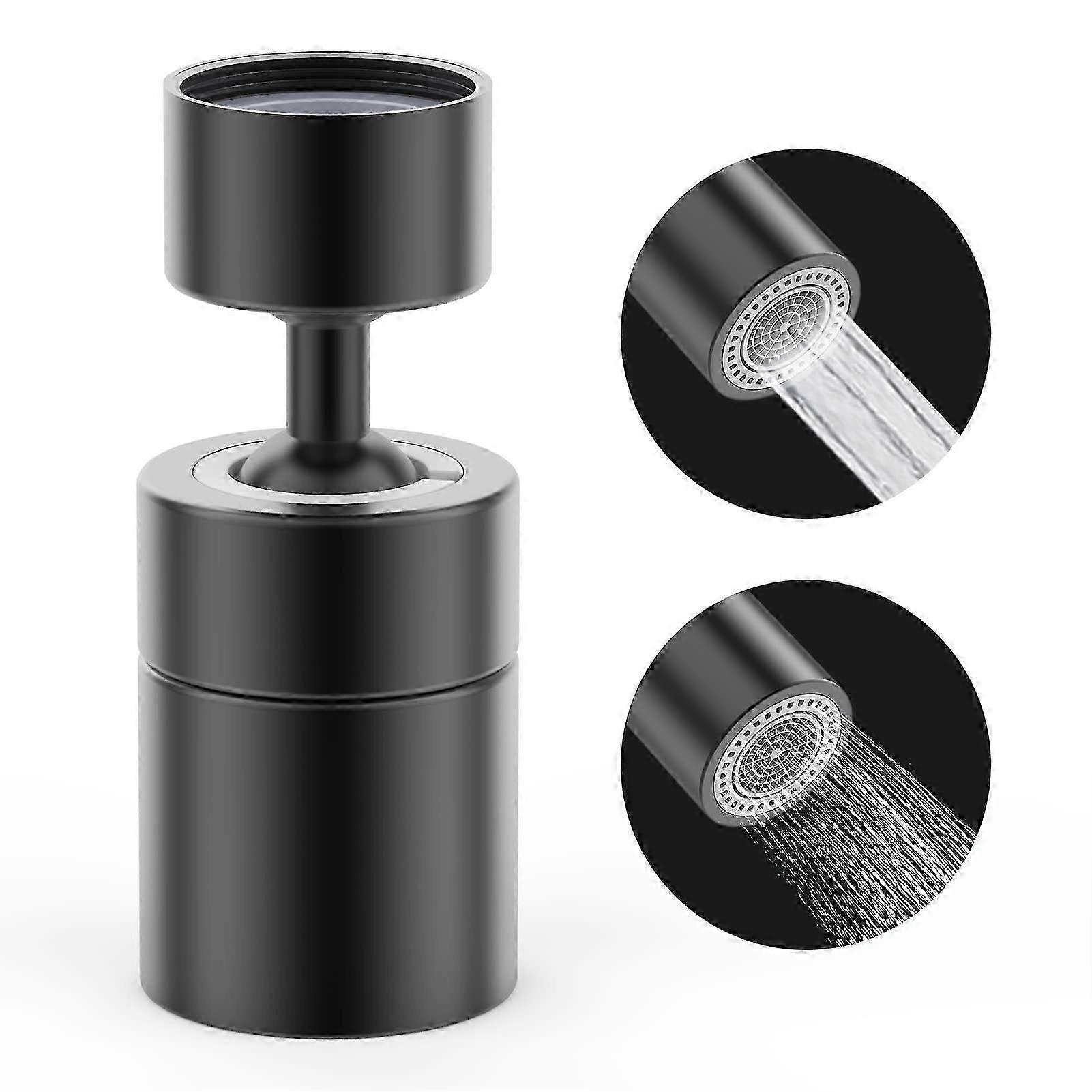 Faucet Aerator, 360 Solid Brass Double Outlet Faucet Aerator, Rotating Switch, Shower, Foaming