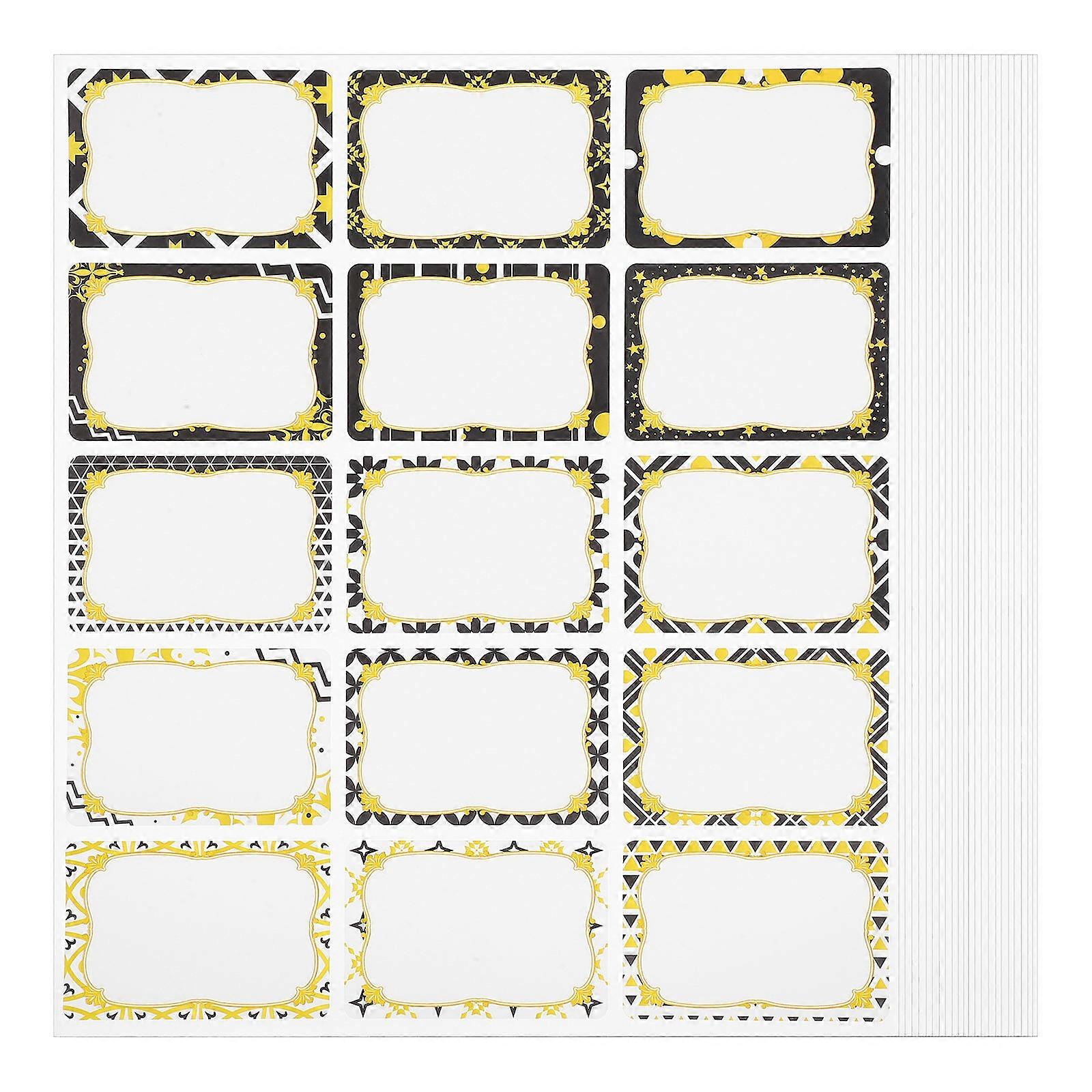 Classroom Name Labels Stickers Assorted Color Rectangular Writable 23 Sheets