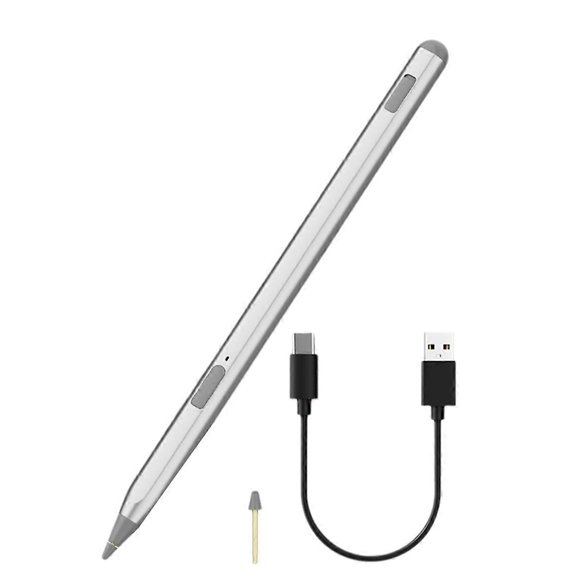 2.0 Stylus Pen for Chromebook and Fire Max 11 Silver