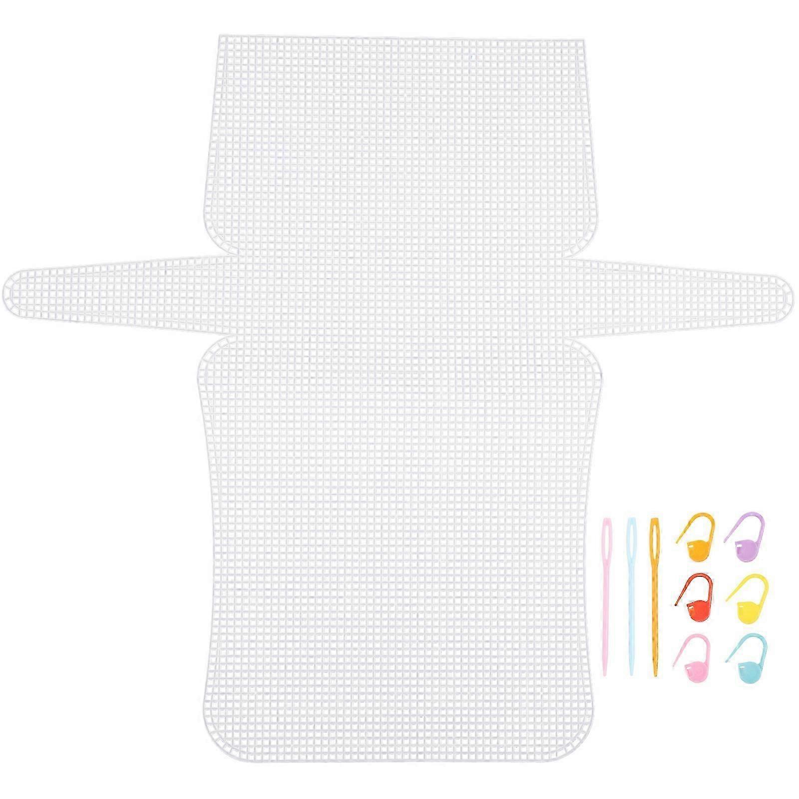1 Set Plastic Mesh Bag Sheet Mesh Plastic Canvas Sheet DIY Handicraft Accessory Crafting