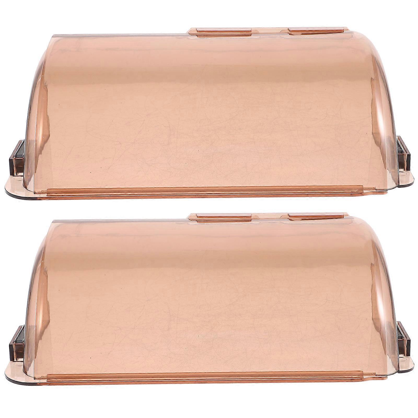 Air Conditioner Accessory Wind Deflector for Air Conditioner Transparent Plastic Protect from Direct Wind 2Pcs