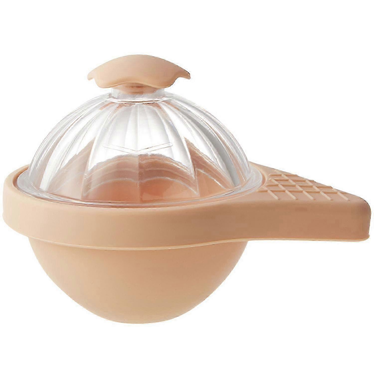 Ice Ball Mold Quick Release Easy Water Filling Dust-proof Lid Soft Bottom DIY Ice Cream Maker