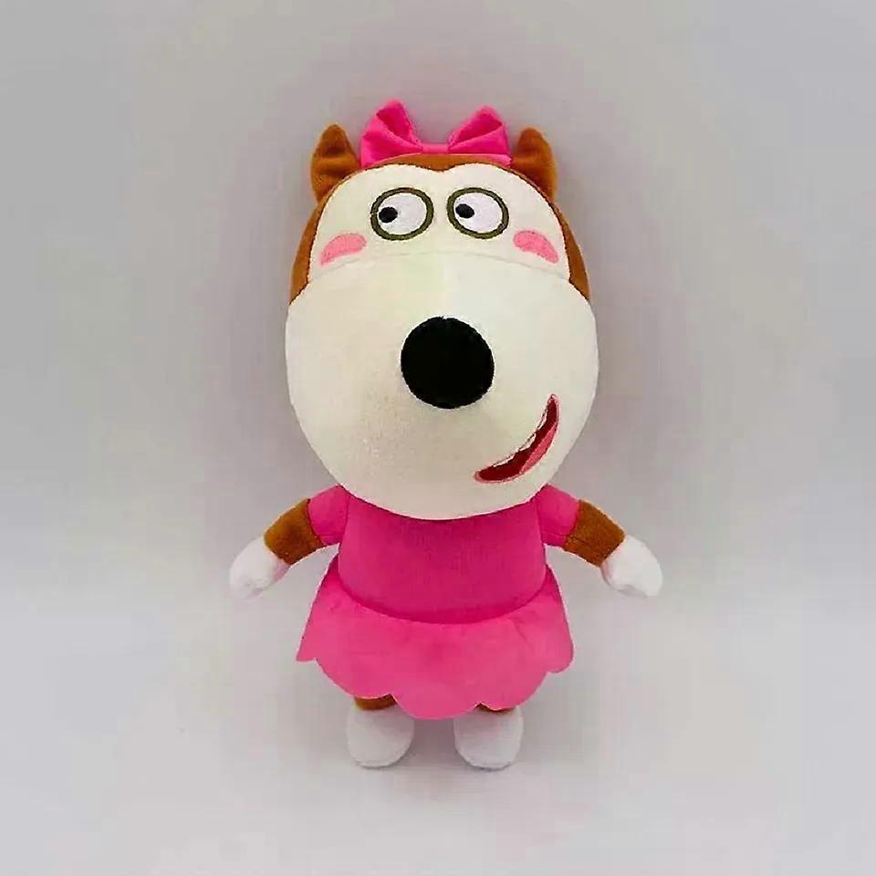 A2 قطعة / مجموعة 30 سنتيمتر أنيمي وولفو الأسرة أفخم اللعب الكرتون أفخم لوسي لينة محشوة الدمى لعبة للأطفال أطفال الأولاد الفتيات المشجعين هدايا