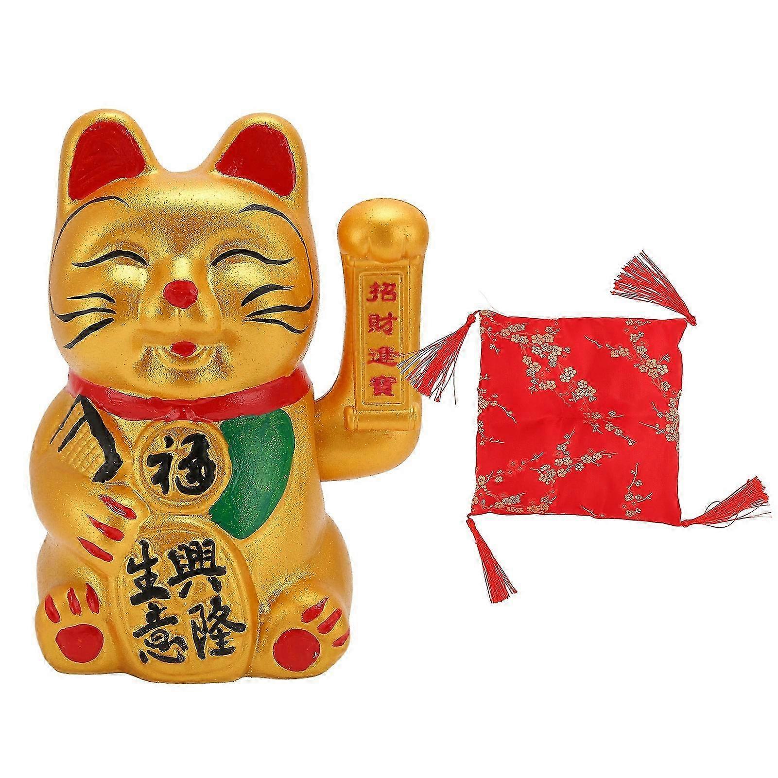 Μπαταρία Waving Fortune Cat για καλή τύχη και πλούτο, 11in, κατάλληλο για εστιατόριο ή ξενοδοχείο