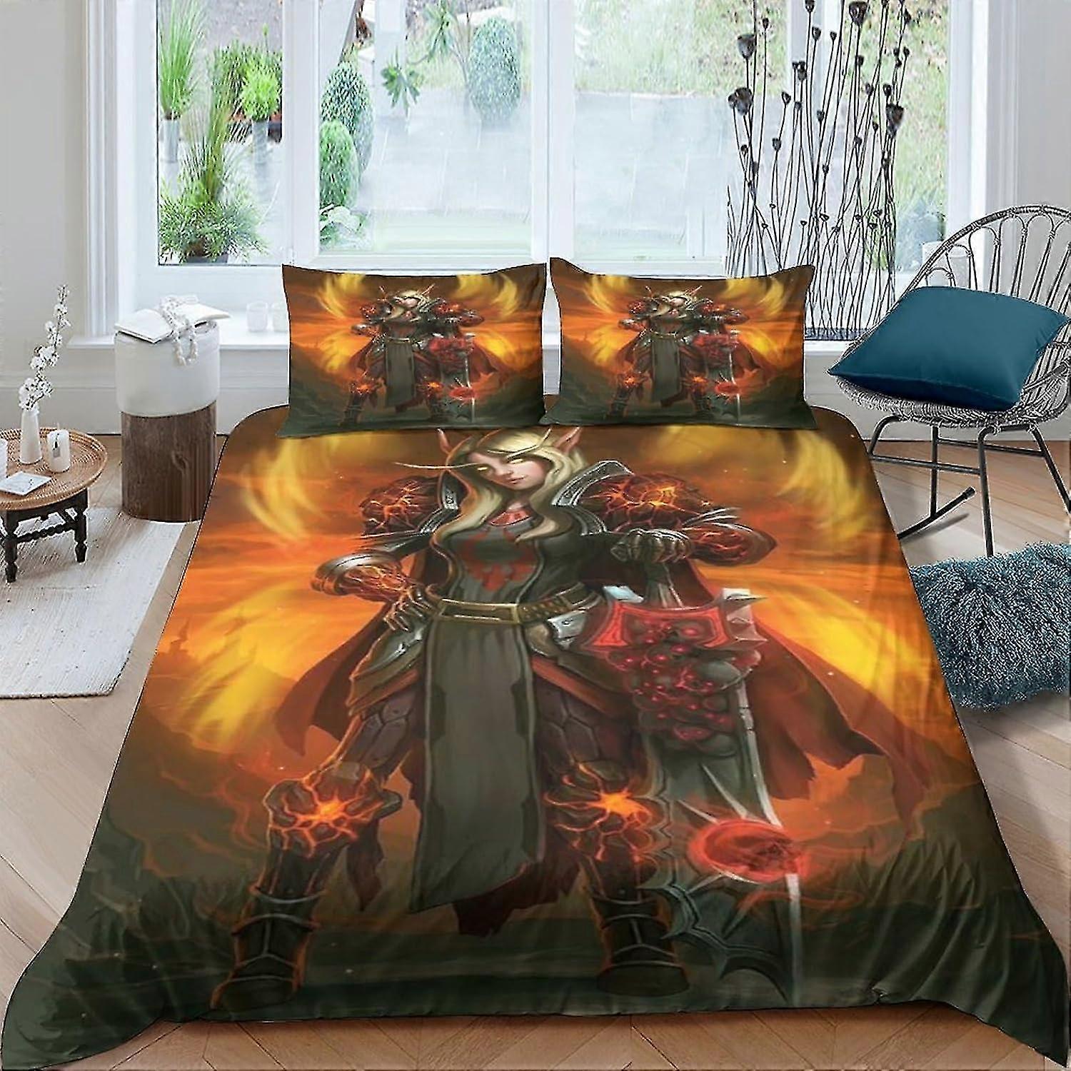 Täcke för pojkar och flickor, 3 stycken mjukt påslakan i mikrofiber med örngott, dragkedja