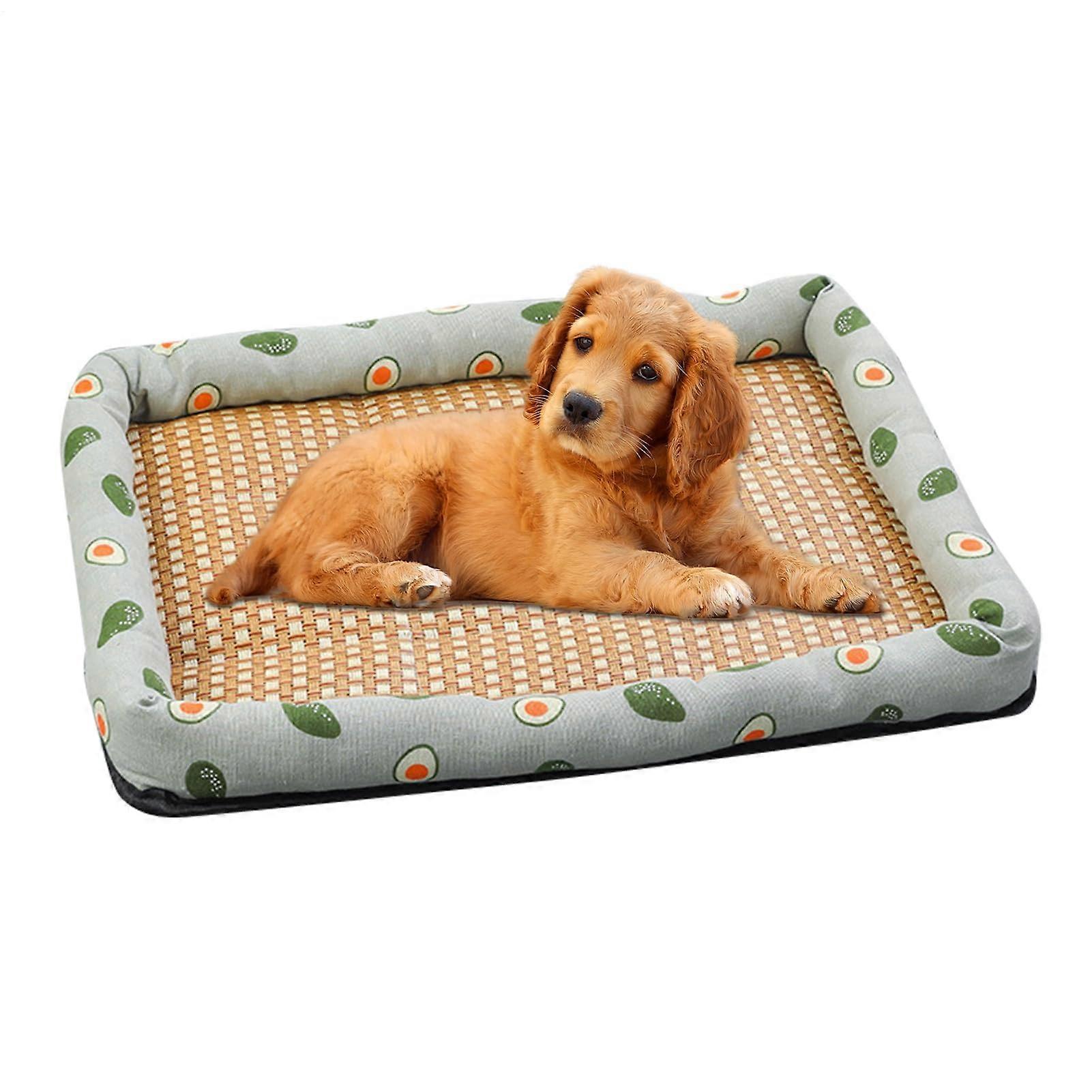 Dog Cooling Mat for Pets, Breathable Chew-Resistant Pad, Soft Avocado Cooling Pad for Puppies and Kittens, Ideal for Sleep and Play