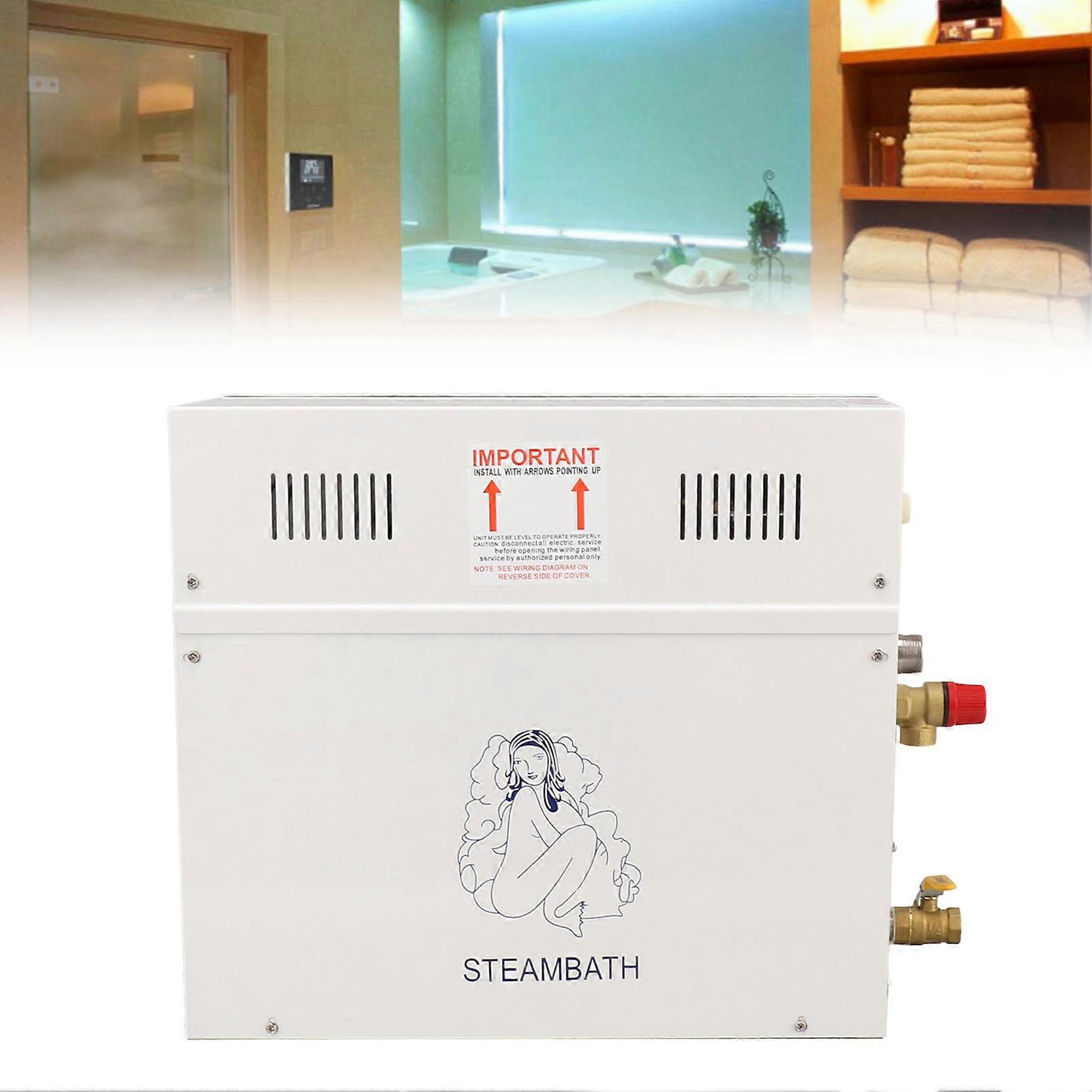 9KW Steam Generator Self Draining Steam Shower Generator System Bathroom Sauna Machine for Spa 220‑240V 