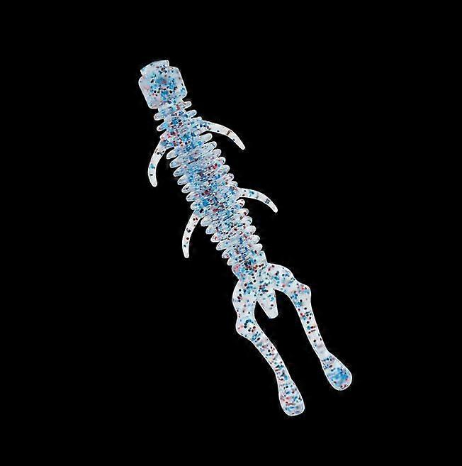 40pcs Glow Soft Prawn Garnelen Angelköder für Barschforelle Künstliche Köder Würmer