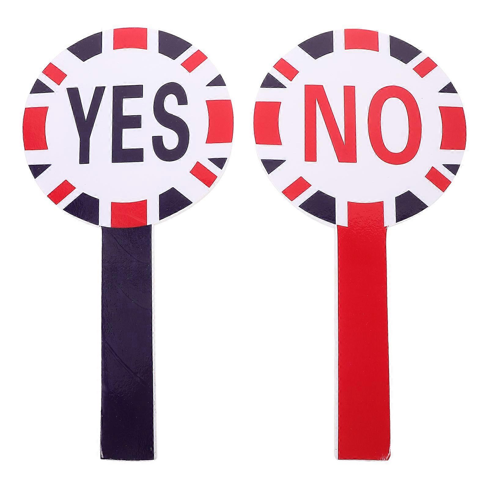 Portable Dry Erase Voting Board for Classroom – Sturdy Decision Paddle for Teachers – Yes Tool