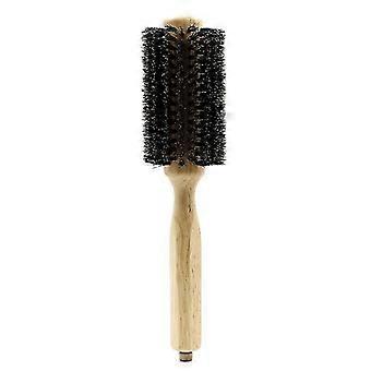 Barber Salon Wood Handle Boar Bristles Round Brush Removable Tail Professional Hairdressing Hair Br
