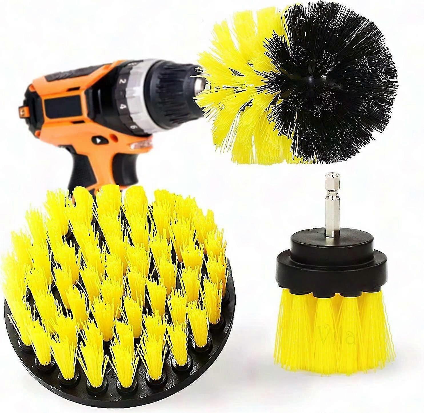 Scrubber Brush Set for Bathroom & Kitchen Cleaning