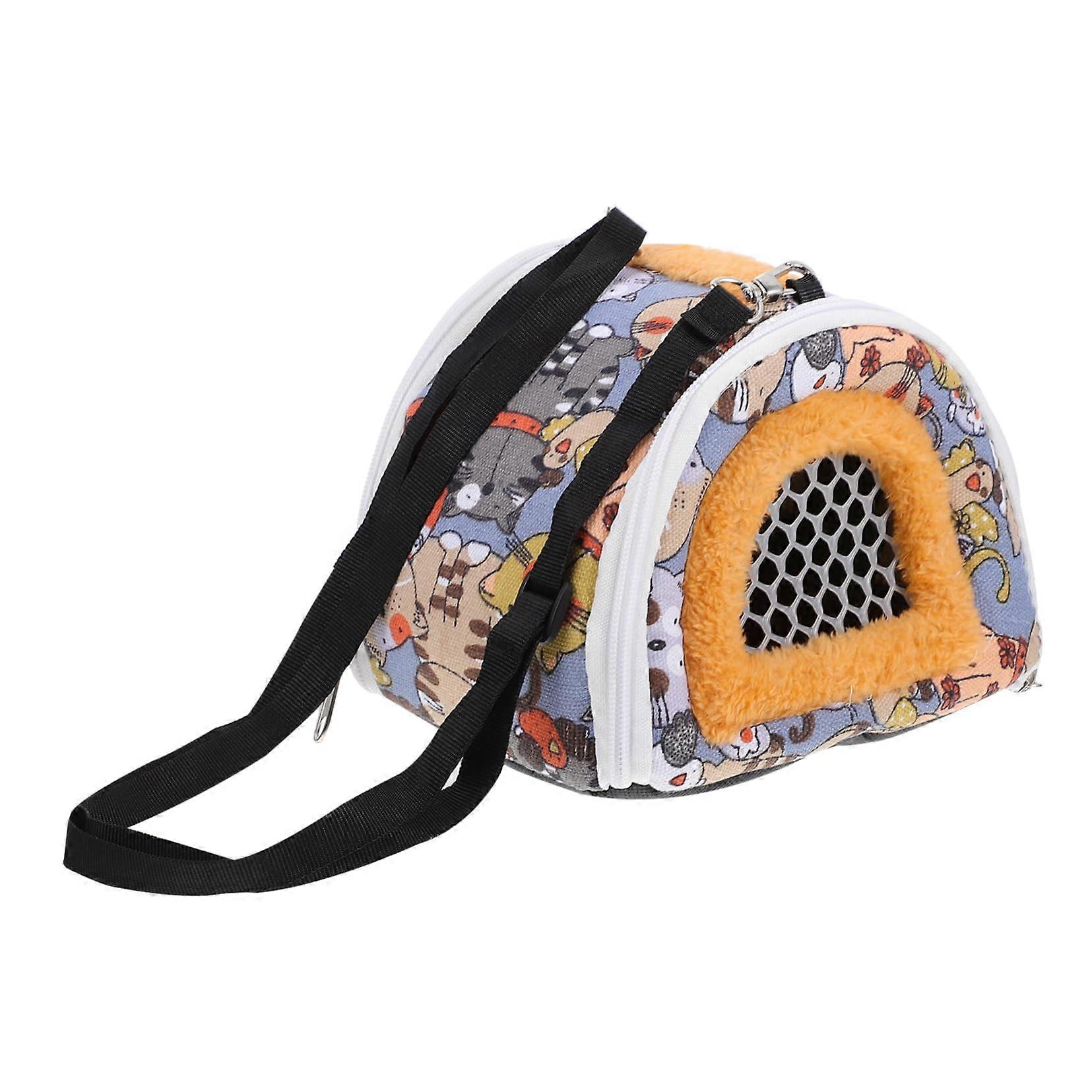 1 piece of carrying bag for hamsters and small pets, made of canvas, easy to clean