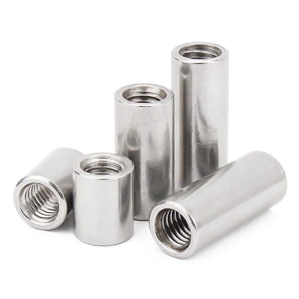 Coupling Nuts Stainless Steel 304, M3 Round, M3x5x16mm, 5 Pieces, Mounting Hardware For Mechanical Brackets