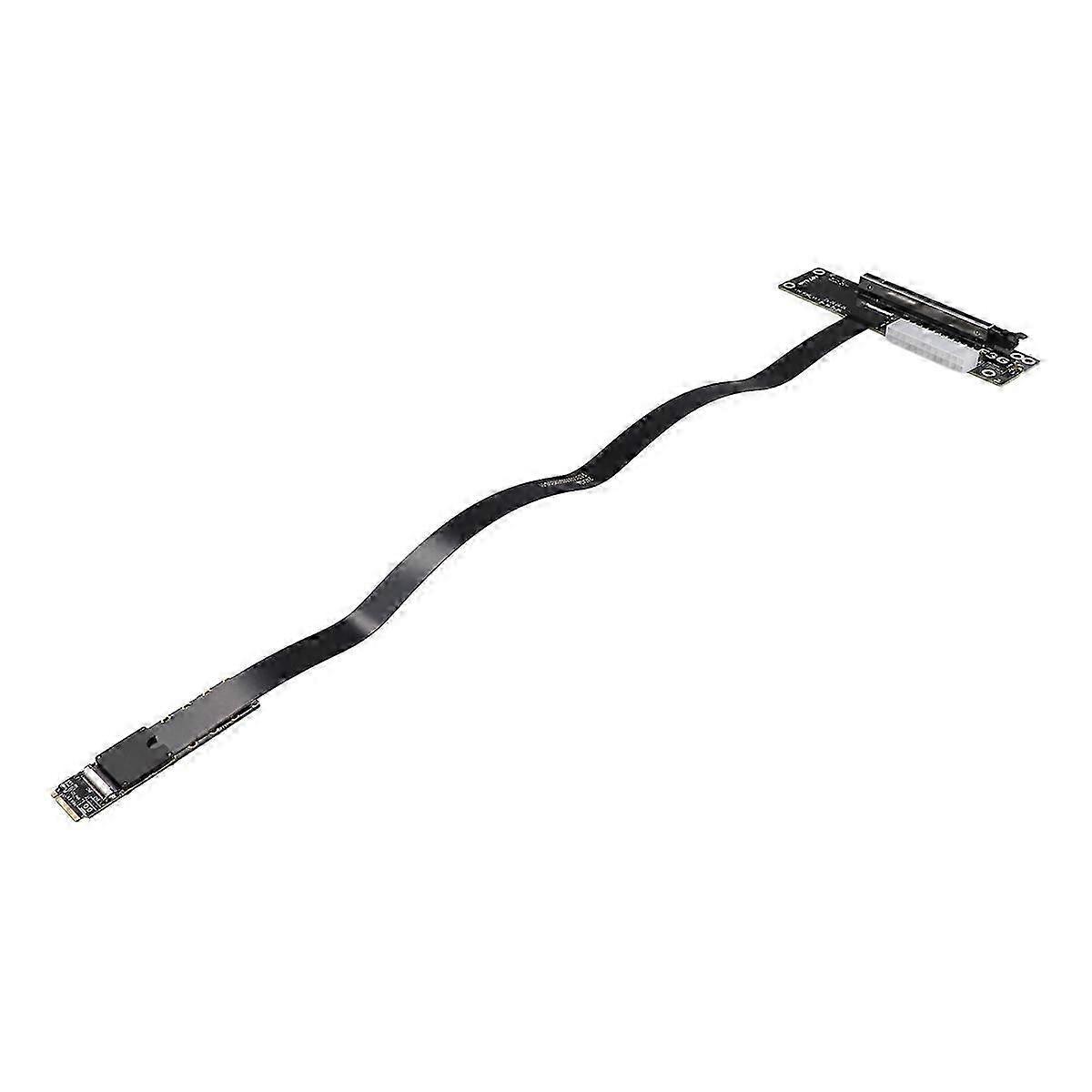 PCIe 5.0 M.2 NVMe to PCIe x16 eGPU Adapter - 50cm Extension Cable for External Graphics Card Connection
