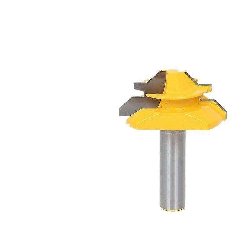 3Piece 12mm 1/2 Inch Shank Dovetail Router Bit Set for Drawer Construction, 45 Degree Lock Miter Bit, Glue Joint Wood Router (12mm Shank)