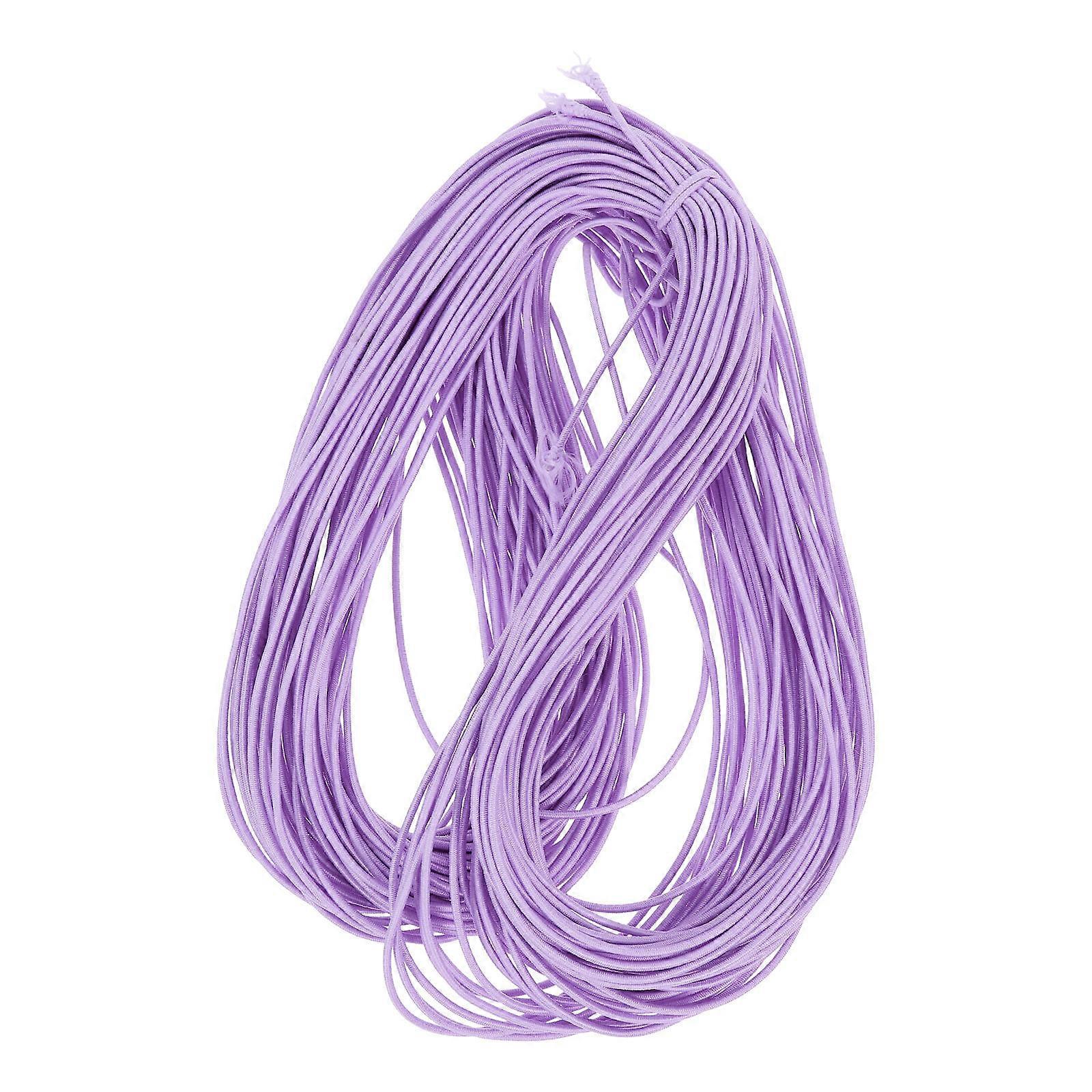Violet Latex Thread for DIY Bracelet Making 1 Roll Long Enough for Home Crafts Jewelry Projects