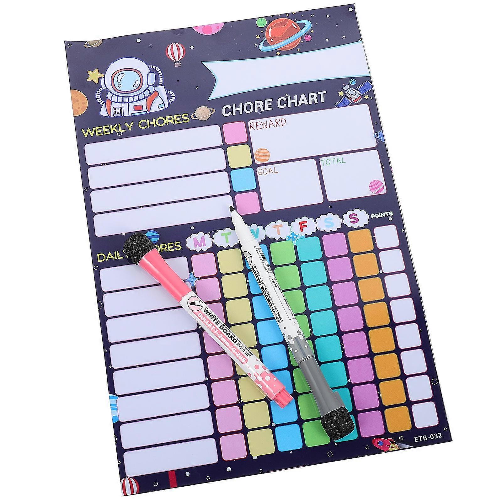 1 Set of Reusable Household Chore and Behavior Chart Accessory