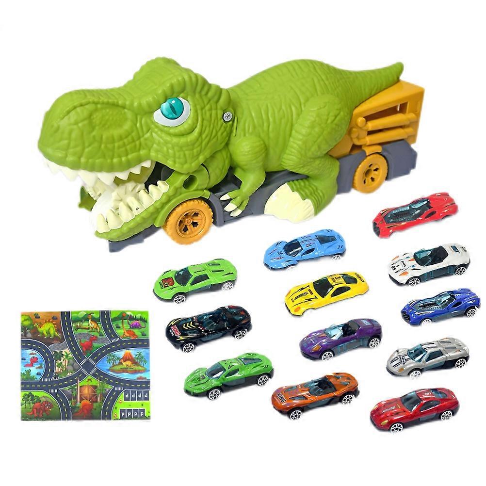 Kids' Dinosaur Truck Playset with Pull-Back Cars – Fun Birthday Gift for Boys & Girls