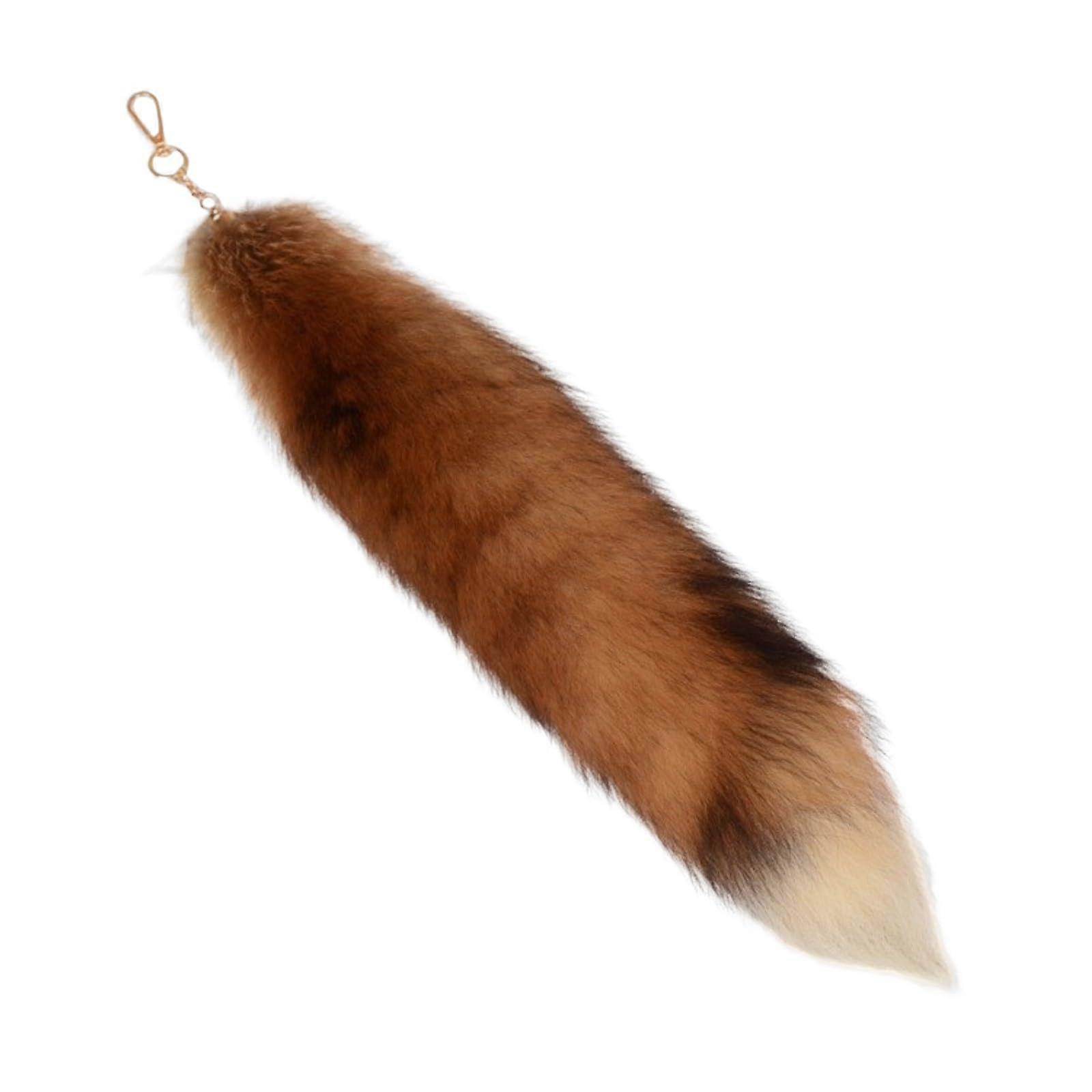 Therian Tail Fox Tail Pendant Fur Tail Keychain 40 cm Extra Large Fox Key Ring