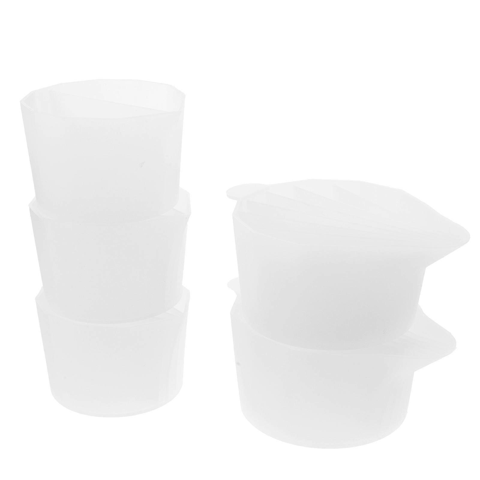 Multifunctional Silicone Split Cups Resin Mixing Cups for Fluid Painting 5Pcs