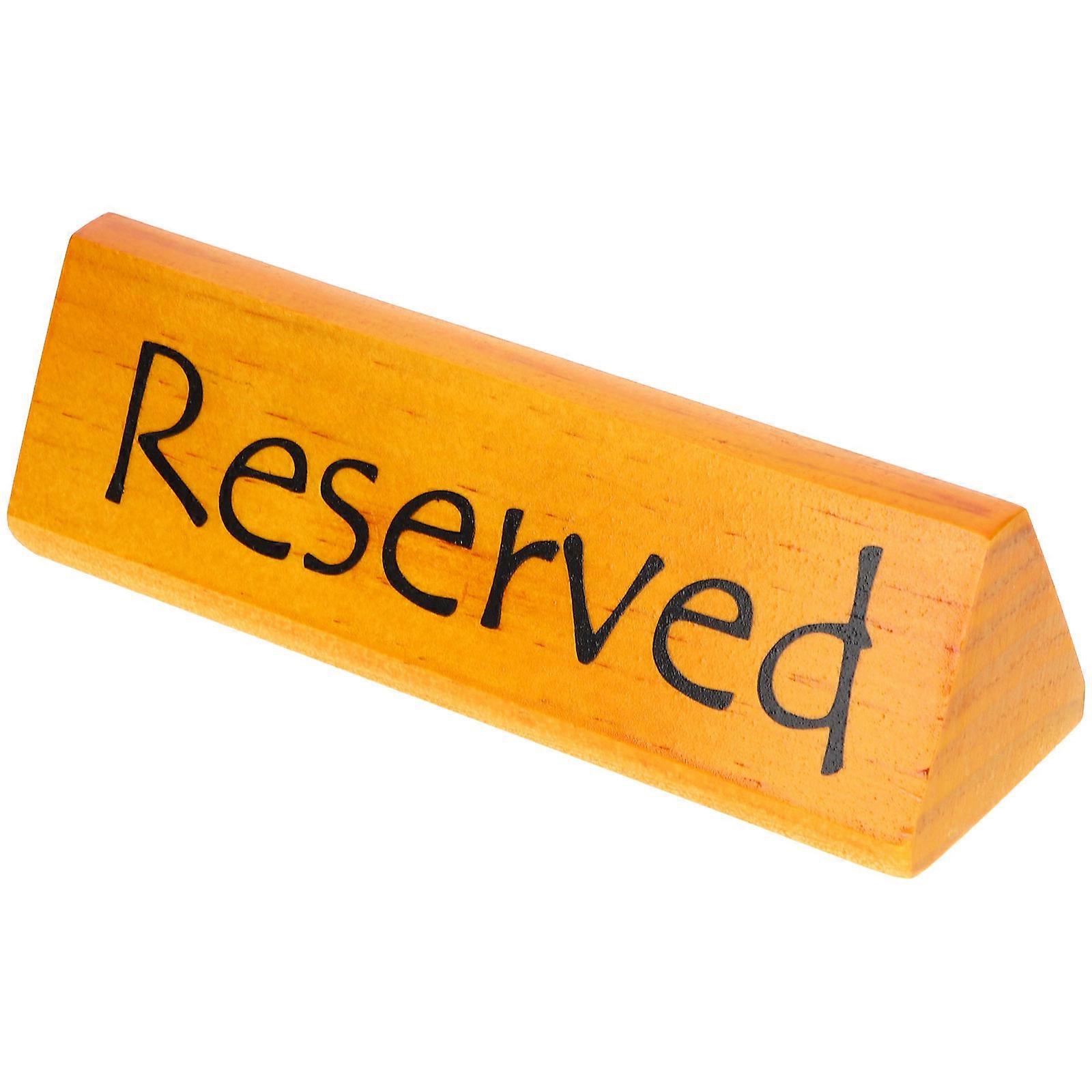 Masa Tabelaları Parti Rustik Düğün Tabelaları Ayrılmış Koltuk Tabelası Kahverengi 15.2x4.6cm 1Set