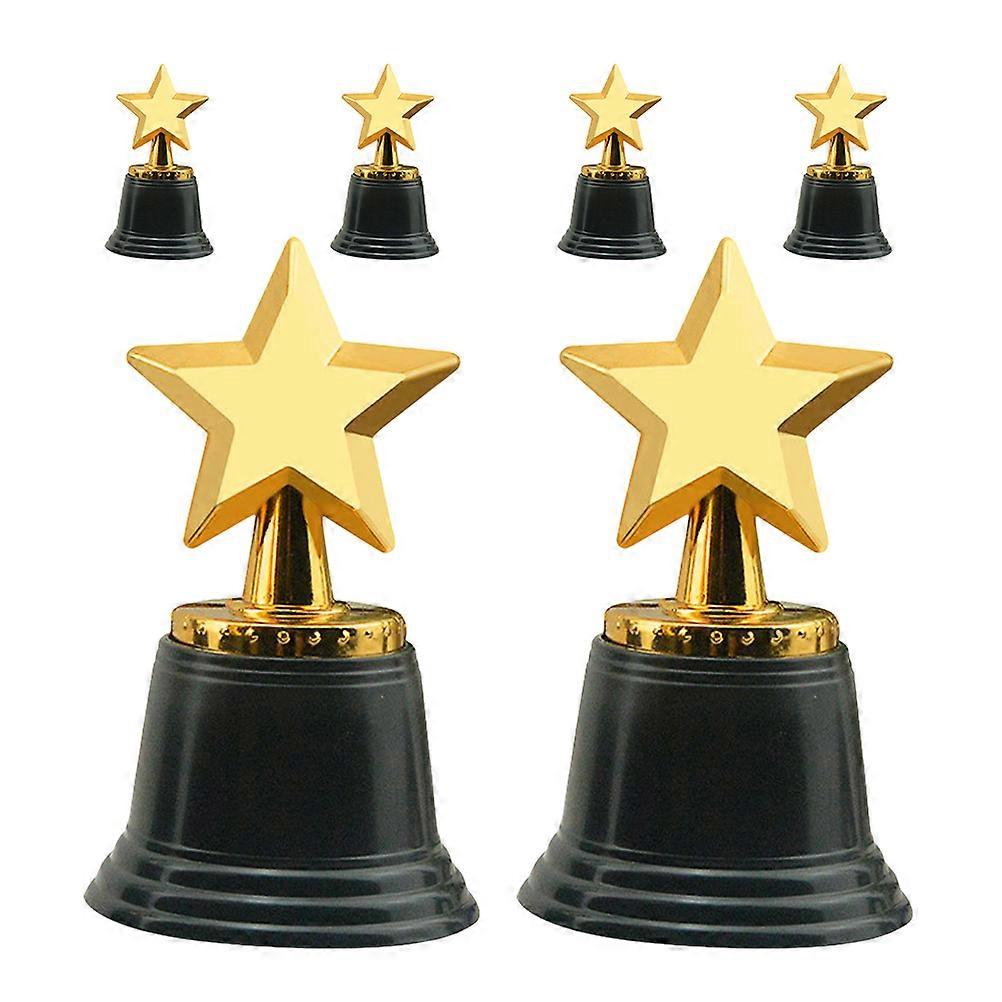 Competition Trophy Trophy Cup Party Competition Trophies ABS Material 6Pcs