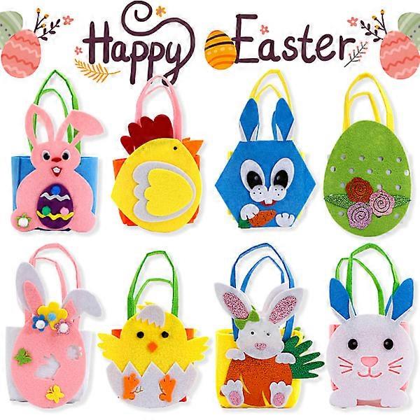 8pcs Easter Baskets for Kids, Easter Egg Basket