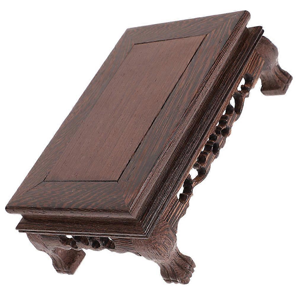 Rustic Wooden Display Stand for Flower Pots, Sturdy Base for Indoor Plants and Aquatic Tanks, Versatile Home and Kitchen Decor