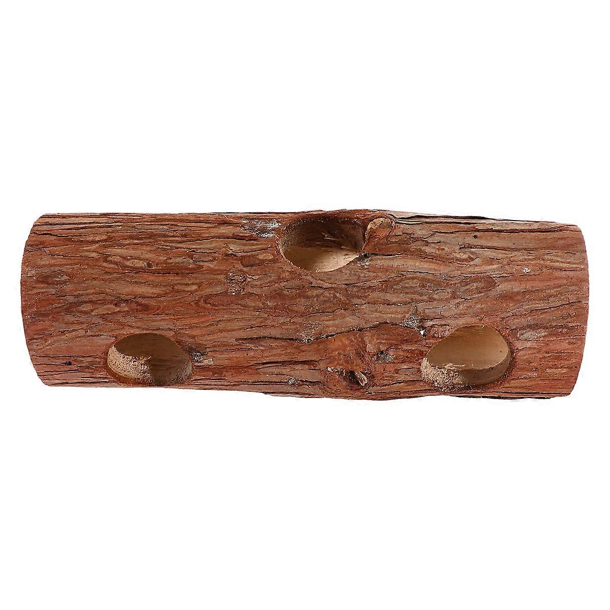 Wood Tunnel Tube For Hamsters Squirrels And Chinchillas Perfect For Playing Biting And Resting 1Set