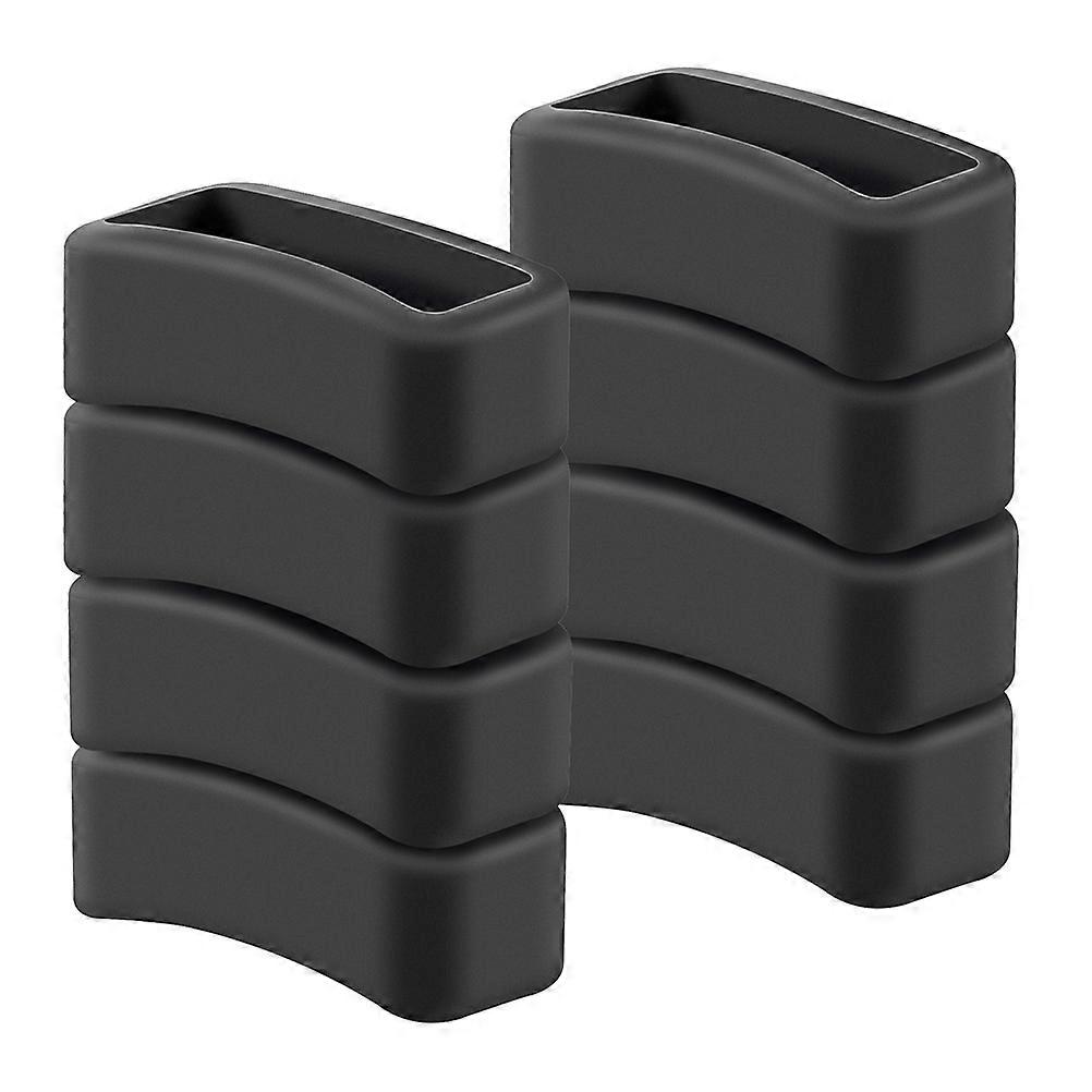 8Pcs Watch Band Retainer Silicone Holder For Everyday Use Secure Fit Compatible With Forerunner 230 620 630 Black
