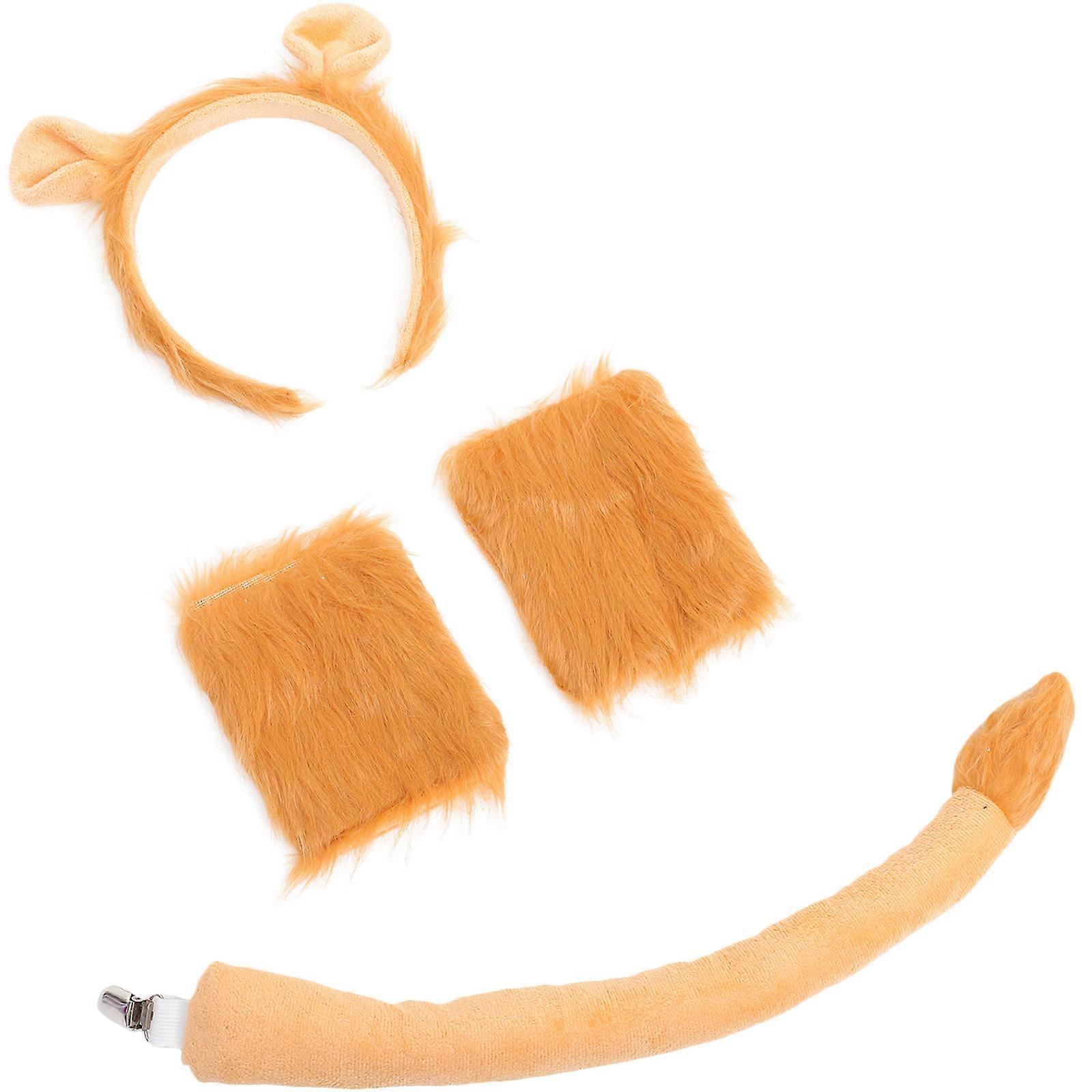 Lion Tail Prop 1Set Brown Durable Design Plush for Decor Accessory