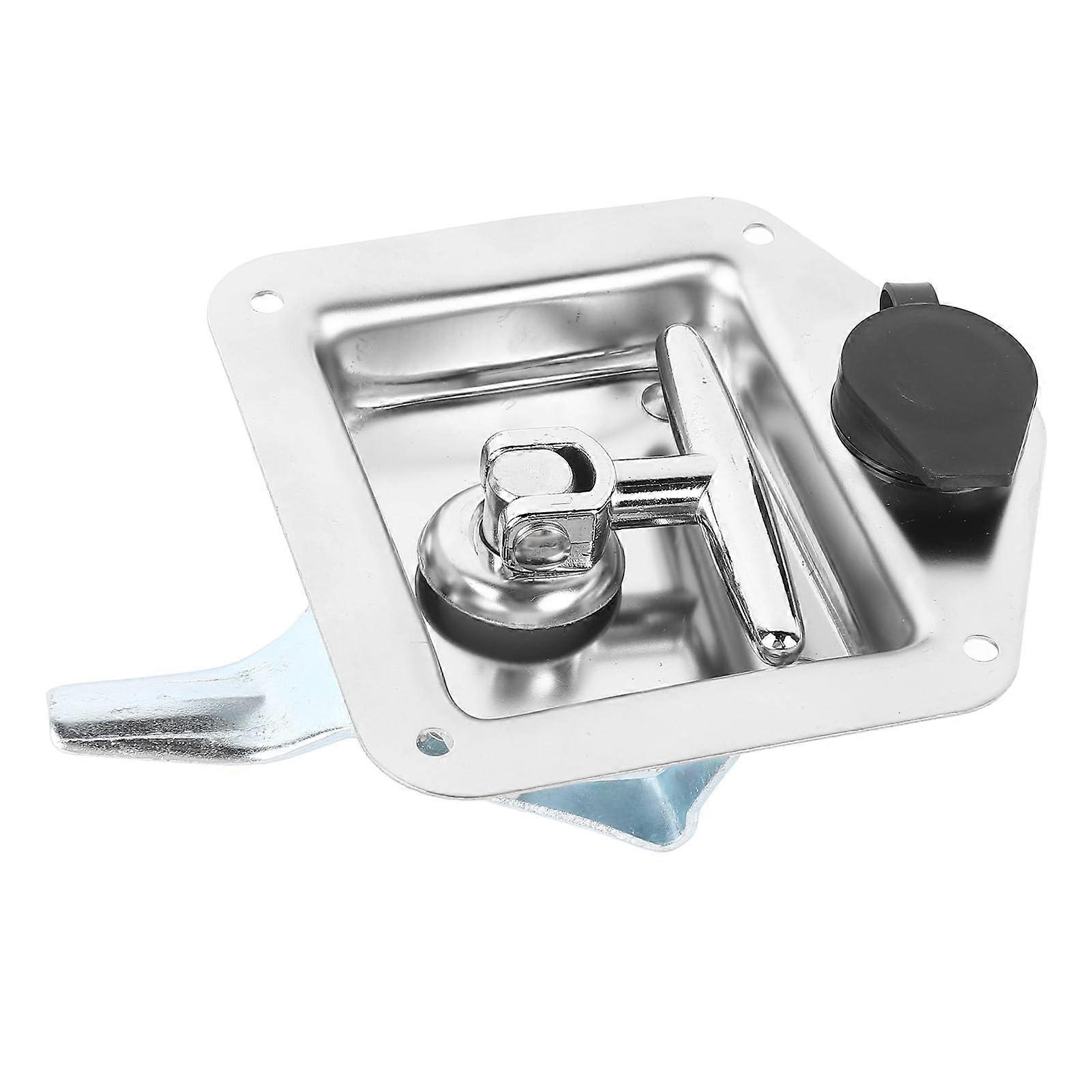 Folding T-Handle Lock Stainless Steel For Truck Trailers, Tool Boxes, Technical Vehicles