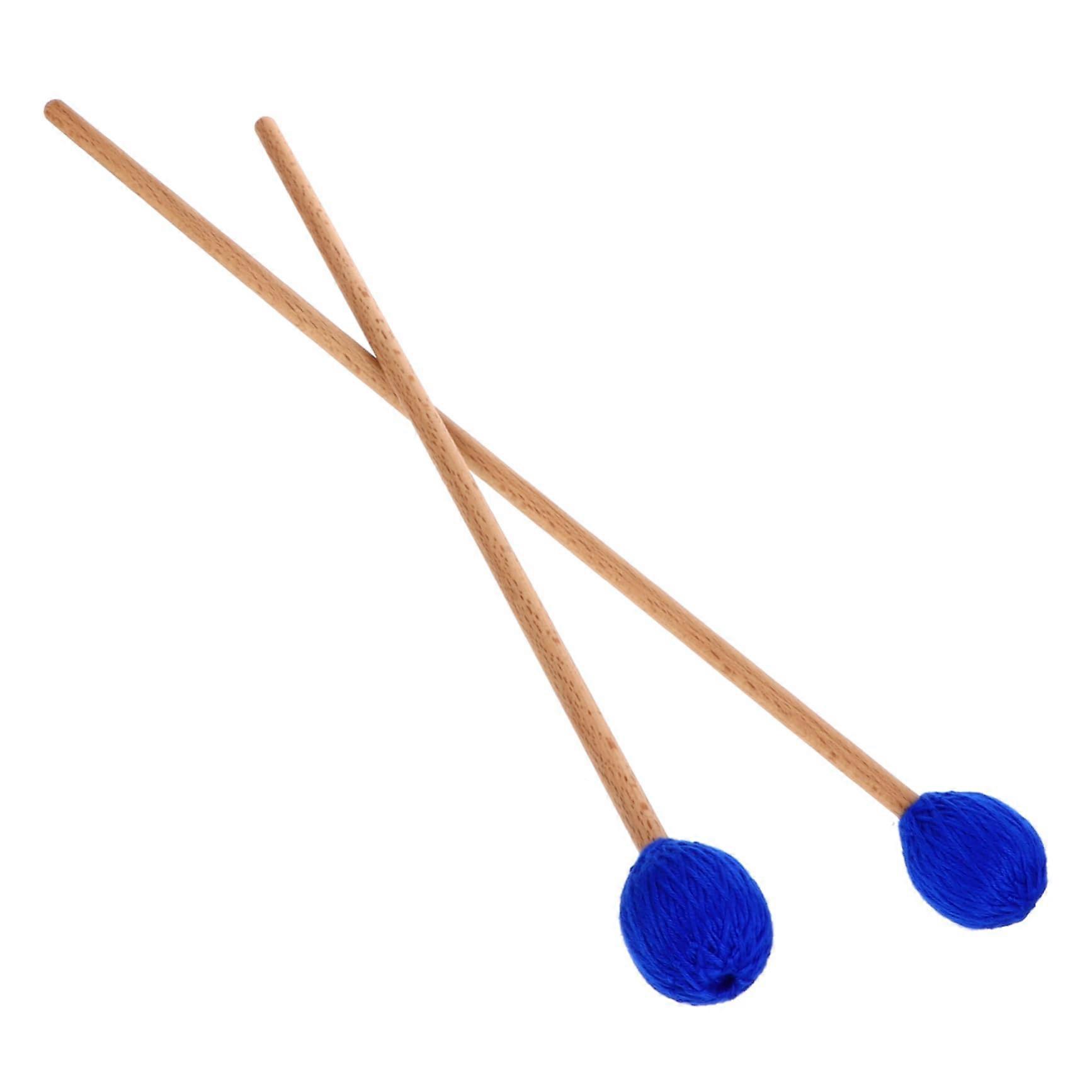Marimba Mallet Pair with Maple Handle Soft Yarn Tip for Xylophone and Percussion Instruments
